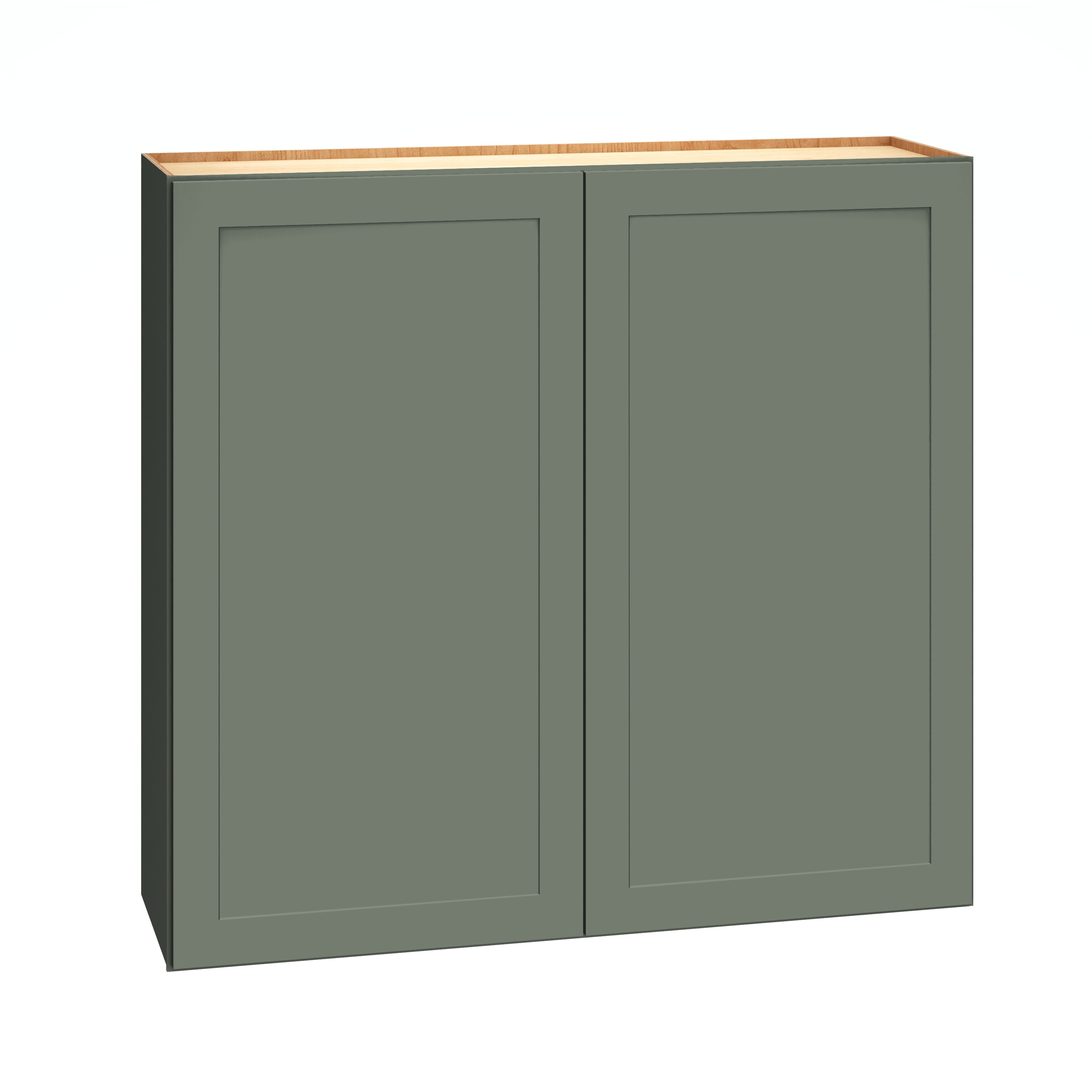Diamond Express 61H-W4239 Jamestown 42-in W x 39-in H x 12-in D Retreat Green Wall Fully assembled Plywood Cabinet (Recessed Panel Shaker)