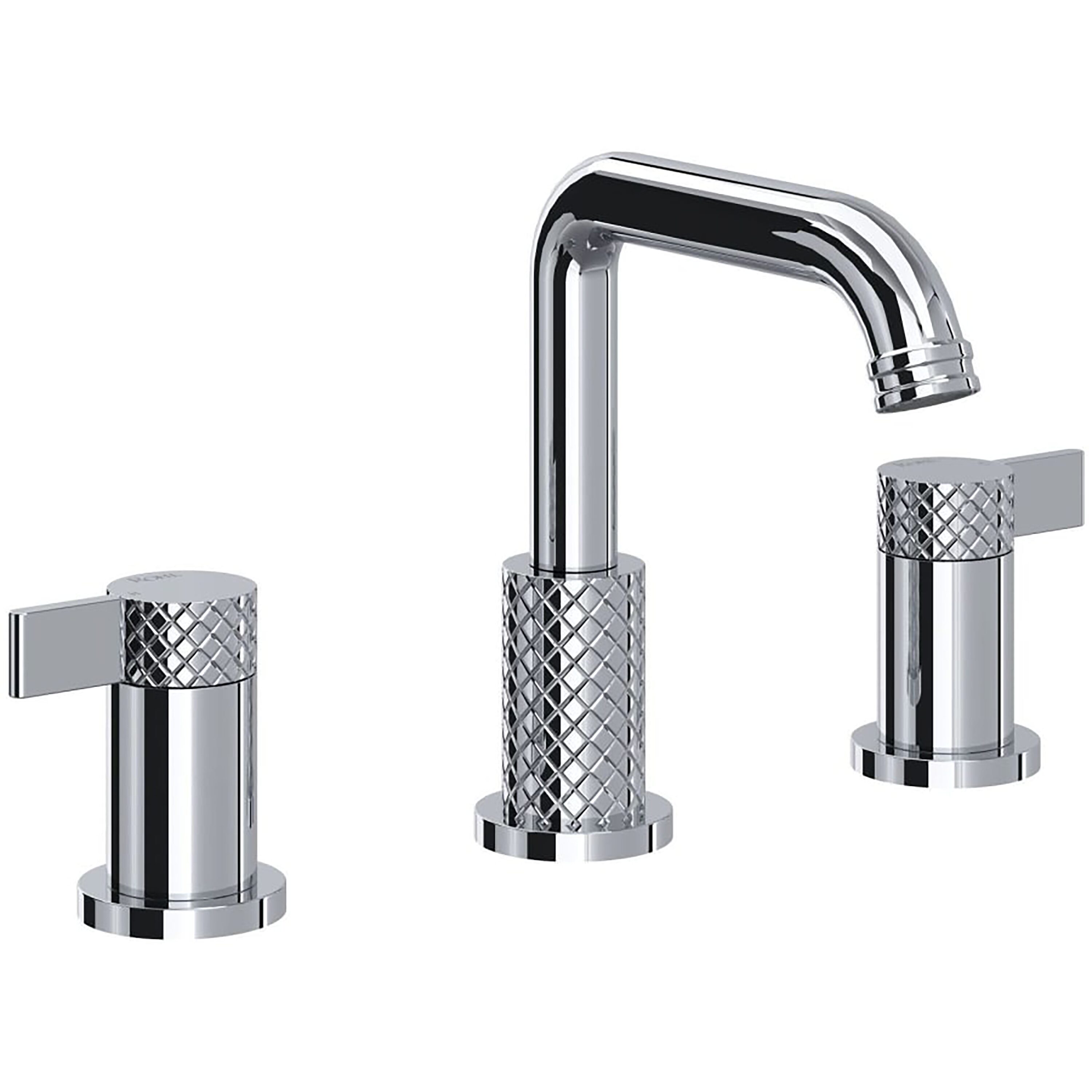 Rohl TE09D3LMAPC Polished Chrome Widespread 2-handle Low-arc Residential Handle Bathroom Sink Faucet with Drain
