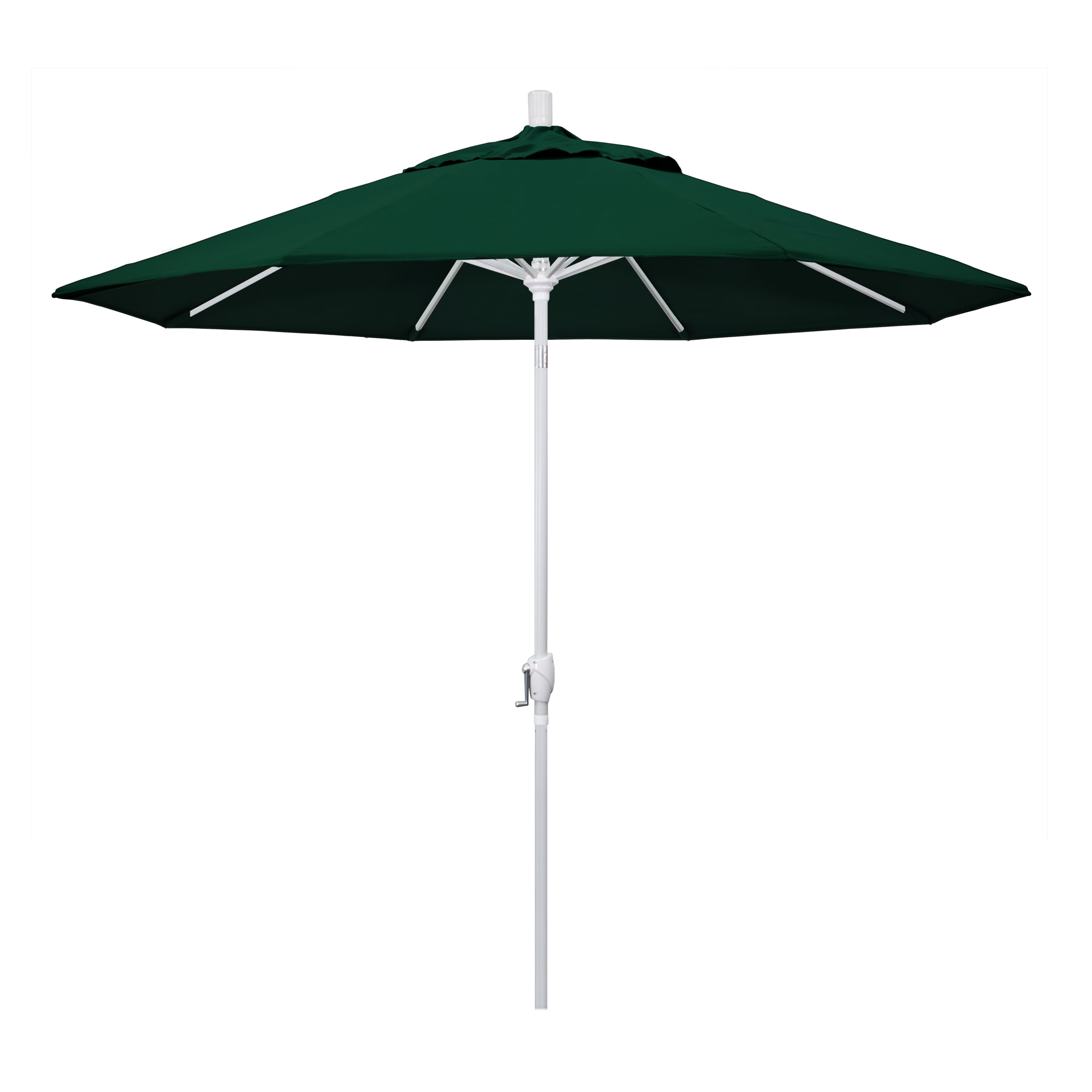 California Umbrella GSPT908170-5446 9-ft Aluminum Green Push-button Tilt Market Patio Umbrella
