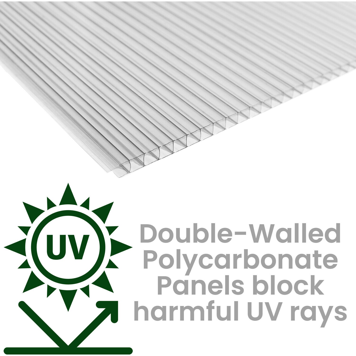 6 Ft. x 6 Ft. Clear Polycarbonate Aluminum Frame Greenhouse