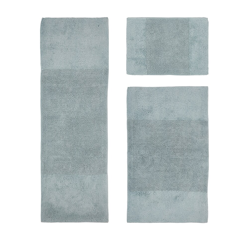 Better Trends BAGD3PC174060BL 60-Inches x 20-Inches Blue Cotton Bath rug