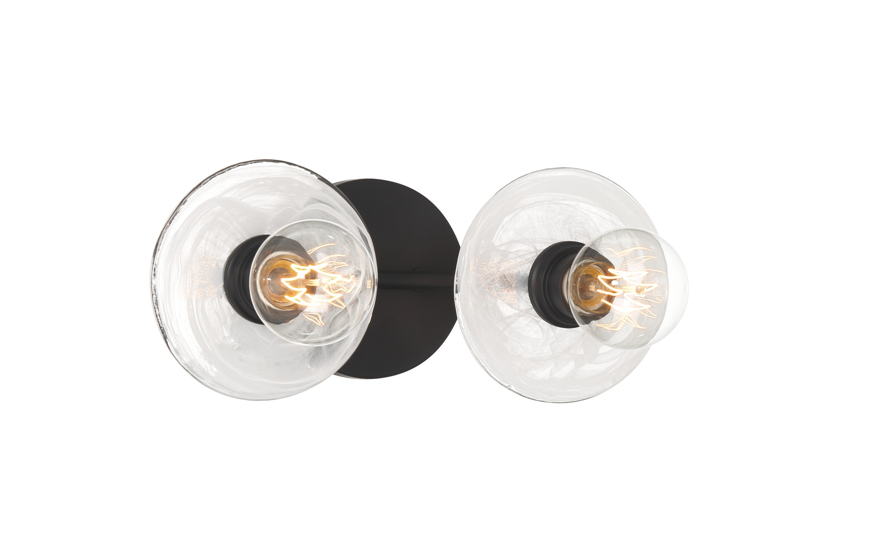 George Kovacs P5611-66A Vapors 14.75-in 2 -Light Matte Black Modern/contemporary Vanity light