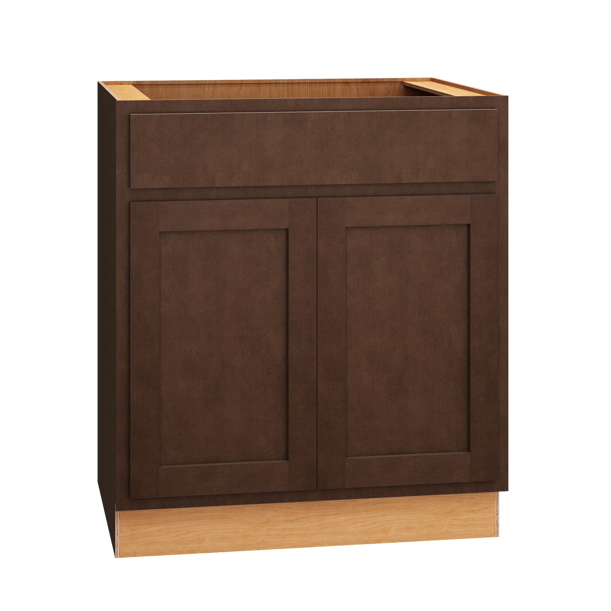 Diamond Express Jamestown 36-in W x 34.5-in H x 24-in D Thatch Partial Overlay Apron Front Sink Base Fully Assembled Plywood Cabinet (Recessed Panel Shaker Style)