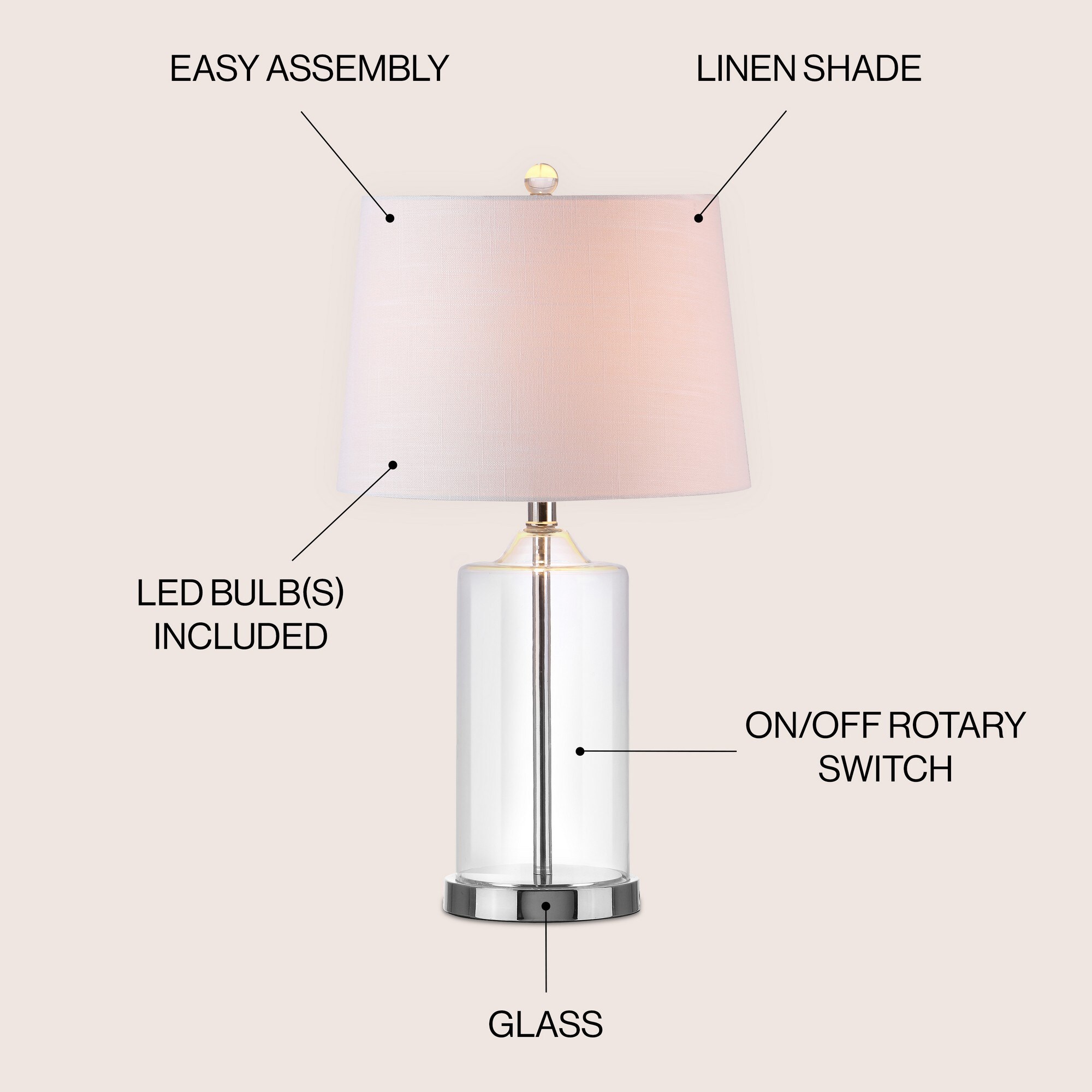 JONATHAN  Y VJYL1018A Table-Lamps - View #3