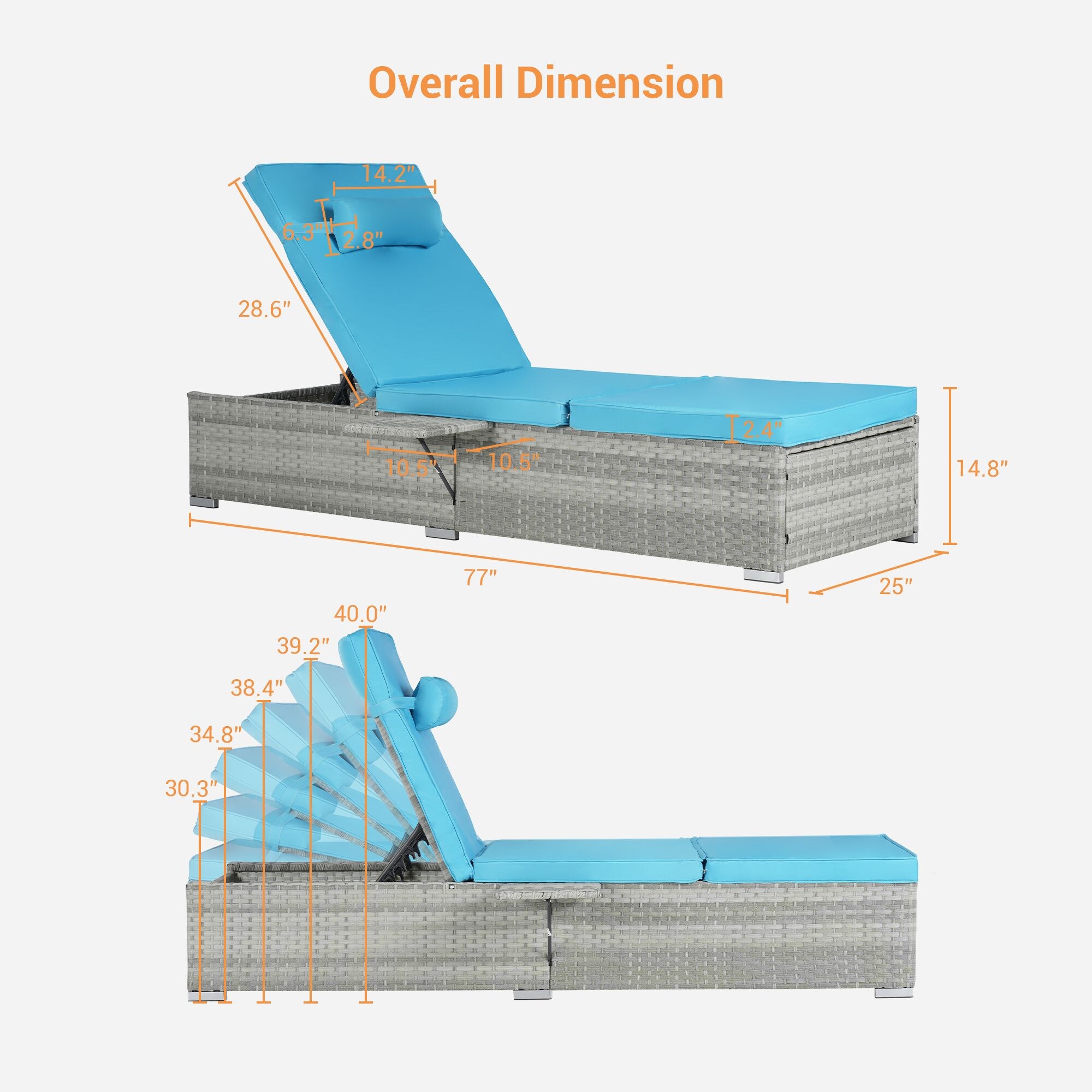 SANSTAR L-LG-24-LB Patio-Chairs - View #2