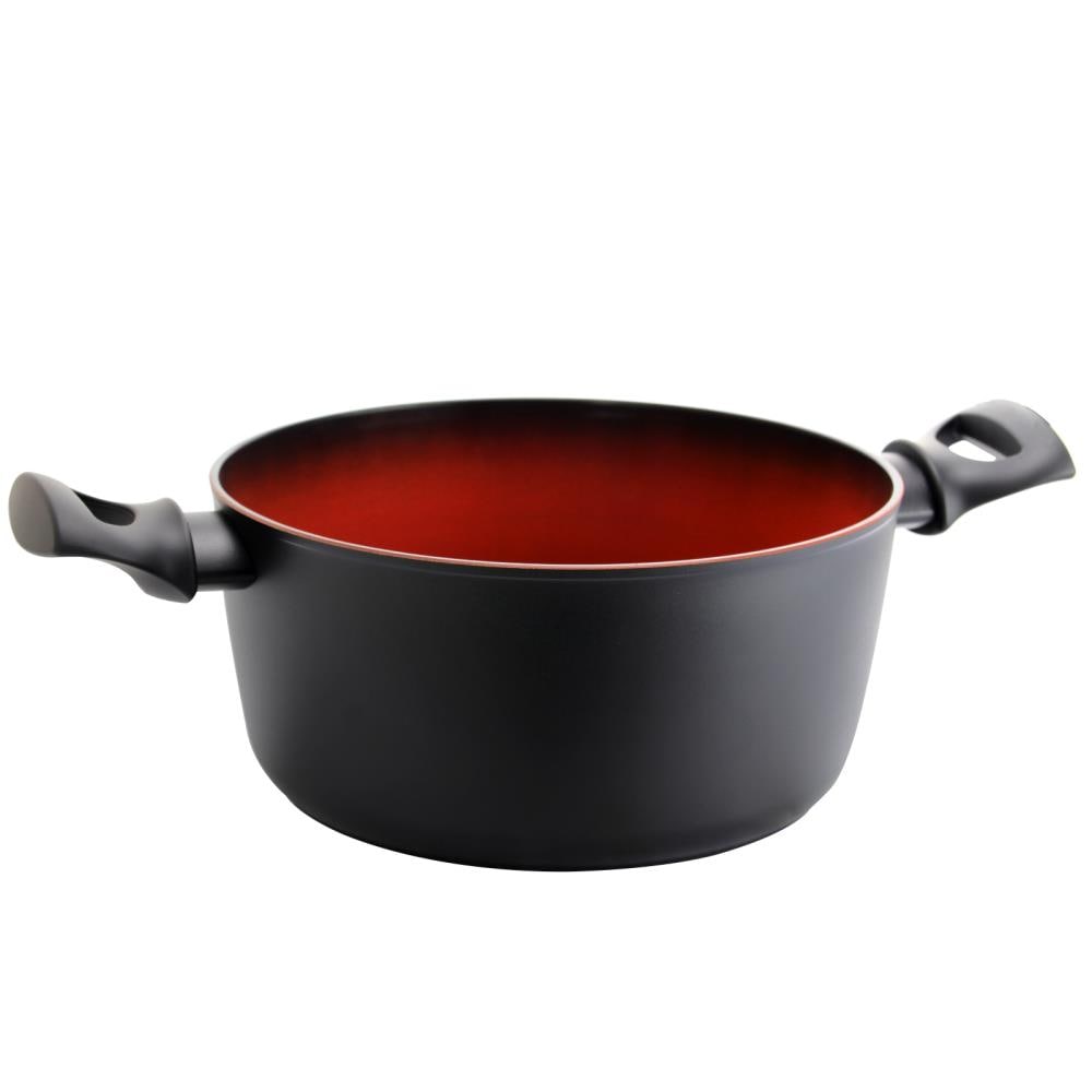 Oster Herscher 9.5 inch Aluminum Frying Pan in Red