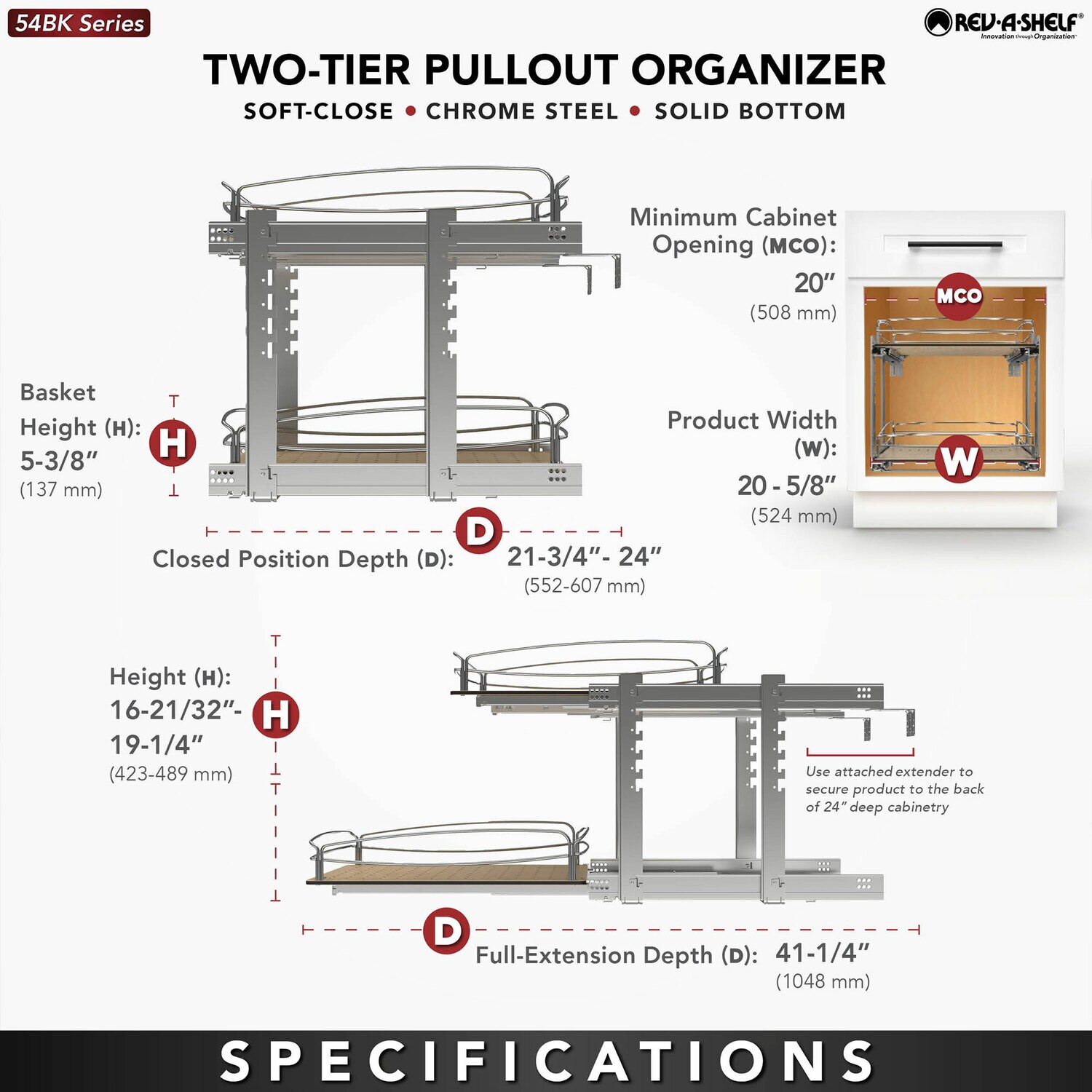 Rev-A-Shelf 397700 Pull-Out-Cabinet-Baskets - View #5