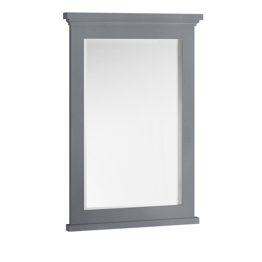 Fresca FMR2424GRV Windsor 24-Inches x 34.8-Inches Framed Rectangle Bathroom Vanity Mirror ( Gray Textured )