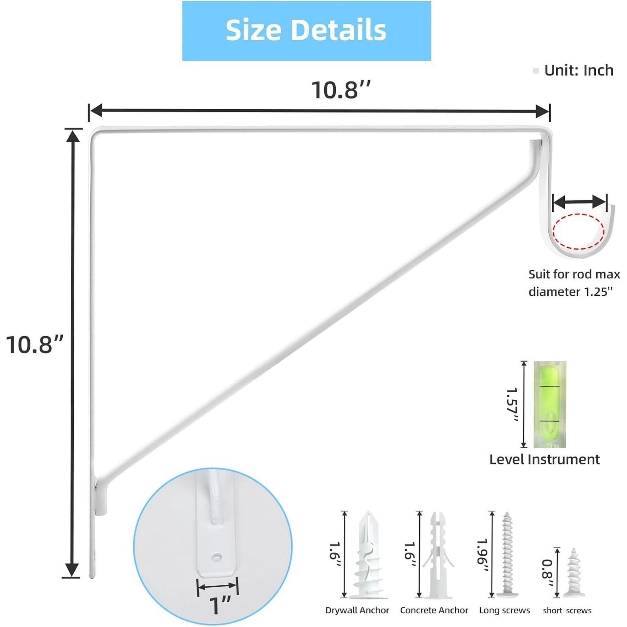 Wudkey L4-GS3Z7M Shelving-Hardware - View #2