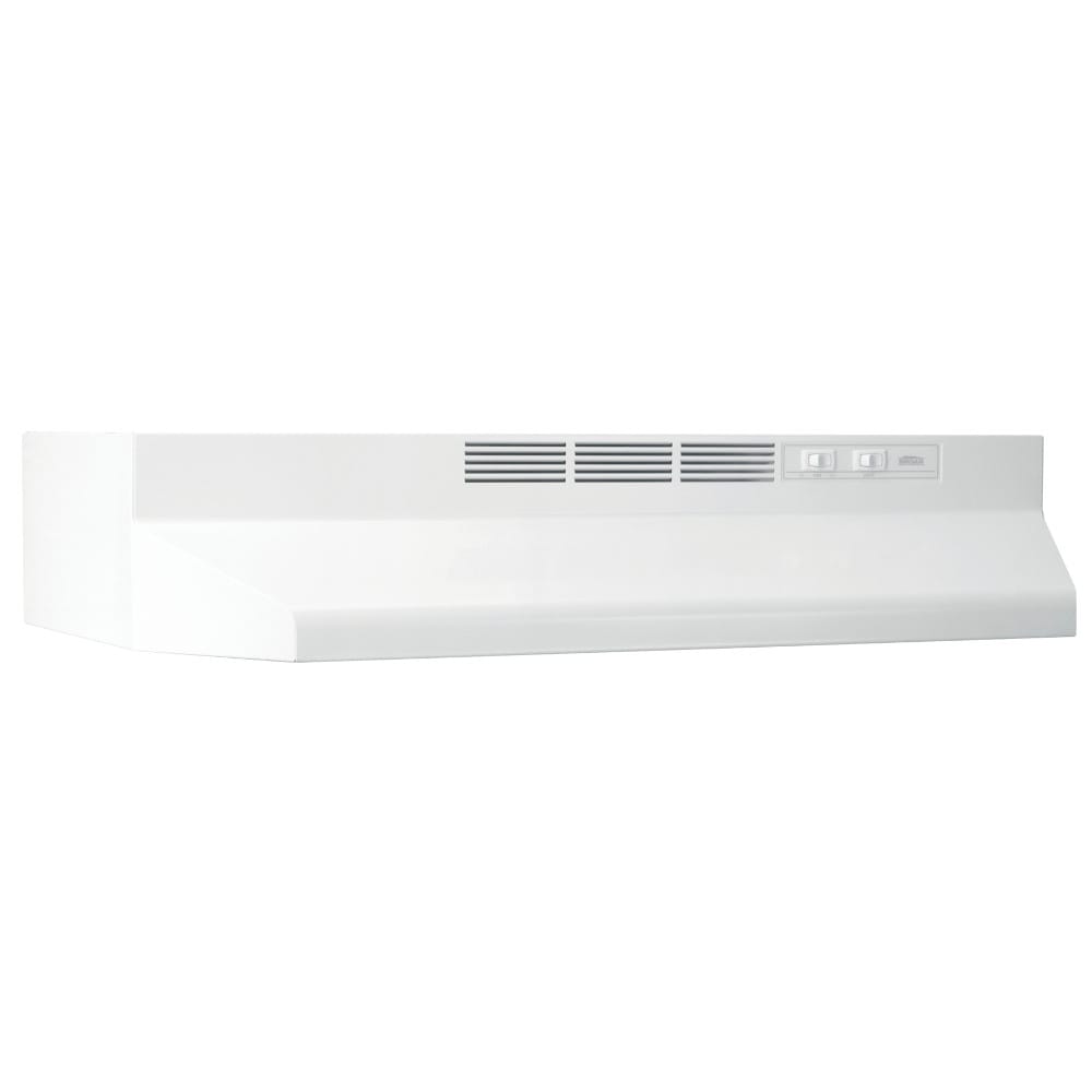Broan-NuTone 412401 Non-Ducted Under-Cabinet Ductless Range Hood Insert, 24- Inch, White