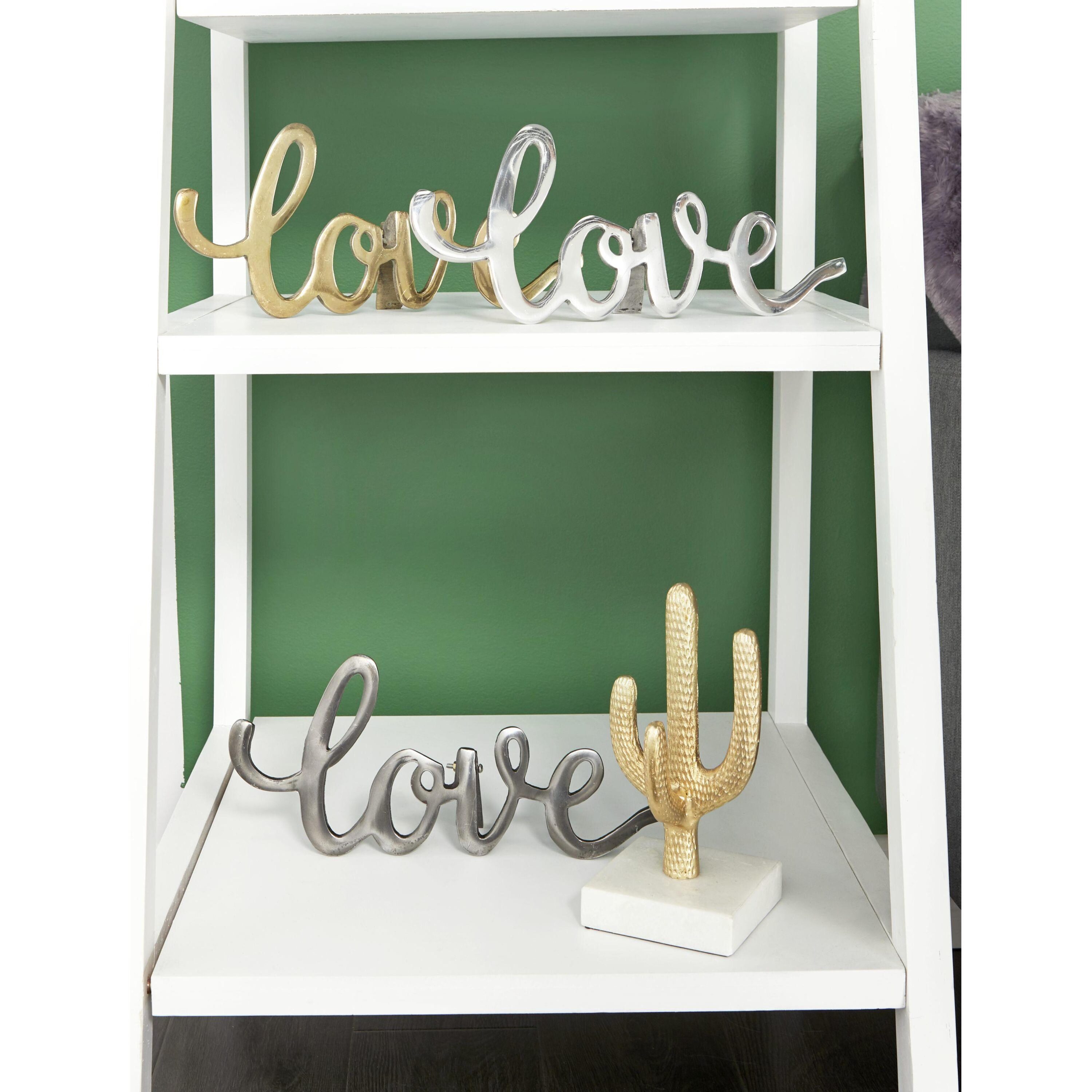 CosmoLiving by Cosmopolitan 68973 3 -Pack Multiple colors/finishes Aluminum Glam Decor set