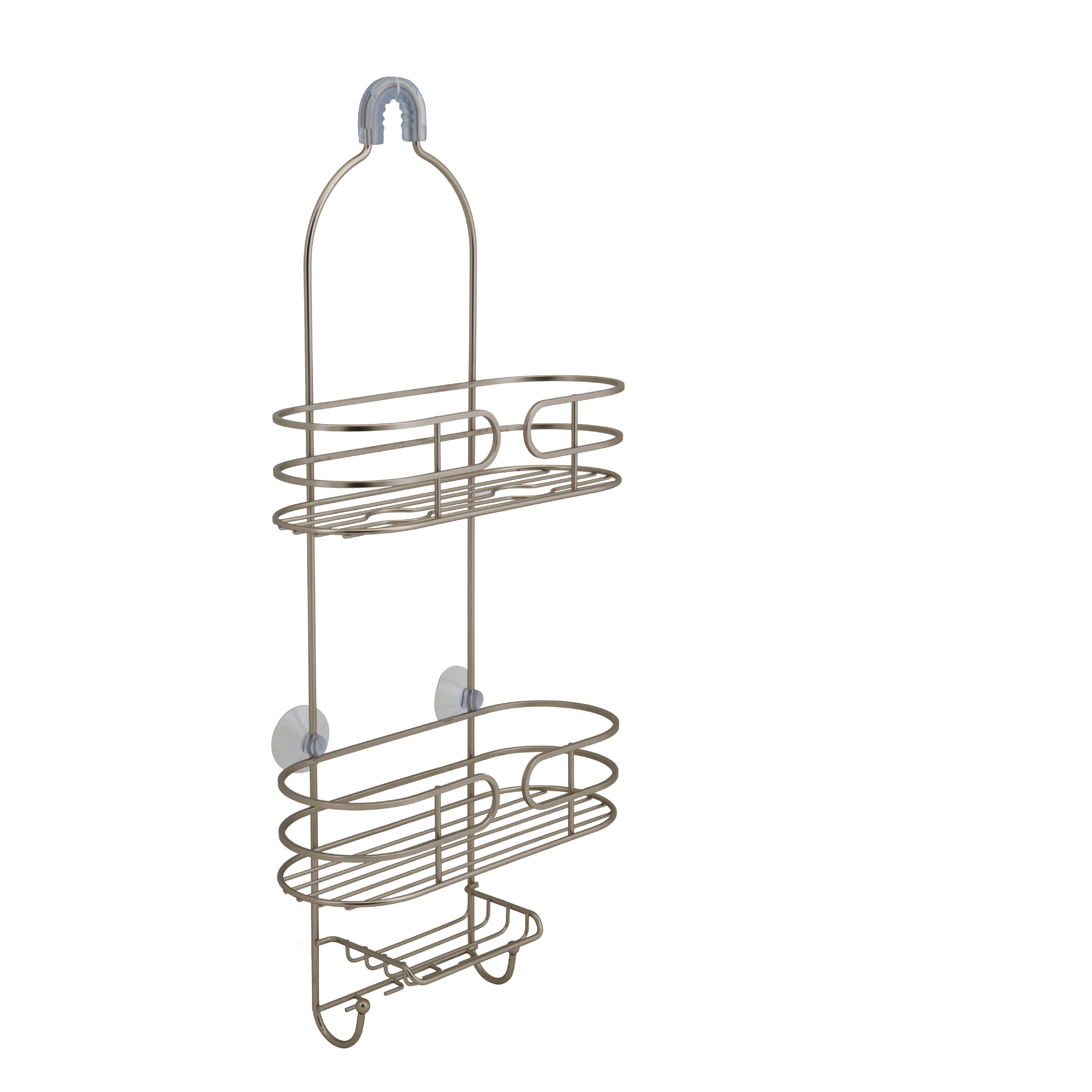 Home Basics Bronze Steel 2-Shelf Hanging Shower Caddy 22.5-in x 10.25-in x  22.5-in