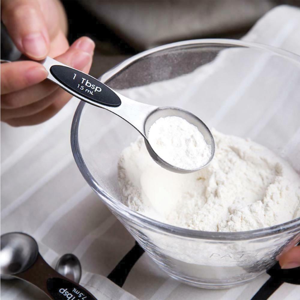 6 pc Measuring Spoon Teaspoon Tablespoon Baking Cooking Spice BPA FREE  Plastic