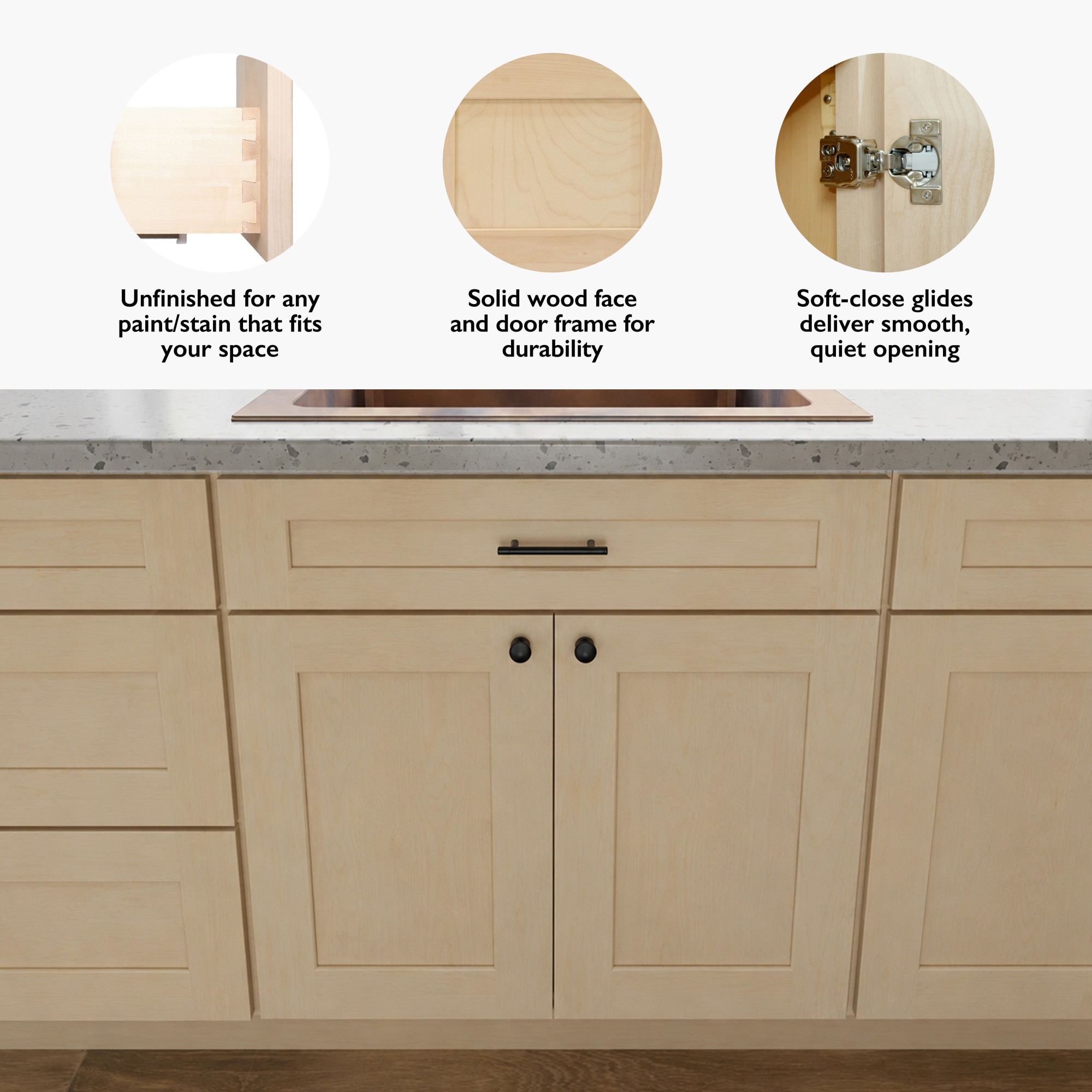 Design House 561373-NAT Cabinets-Kitchen - View #7