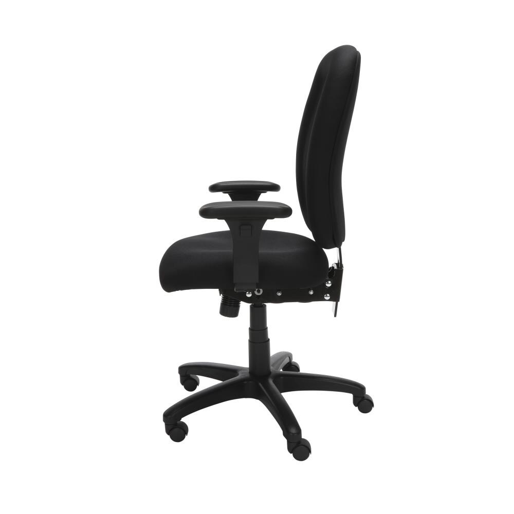 OFM Black Traditional Ergonomic Adjustable Height Swivel Upholstered ...