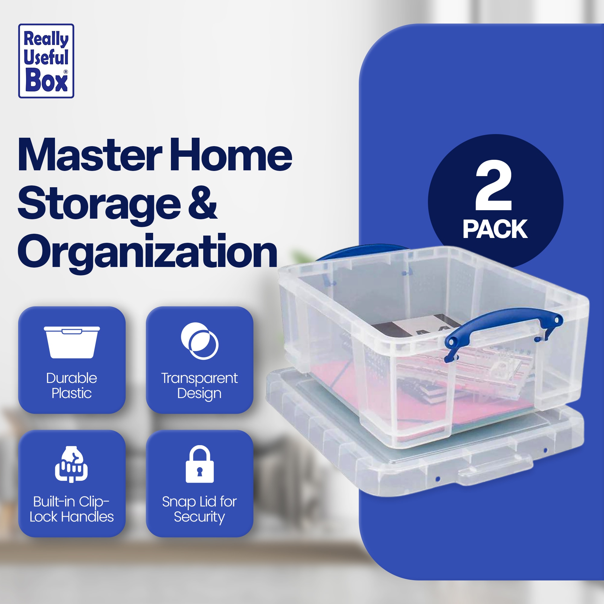 Really Useful Box 322052 Plastic-Storage-Totes - View #4