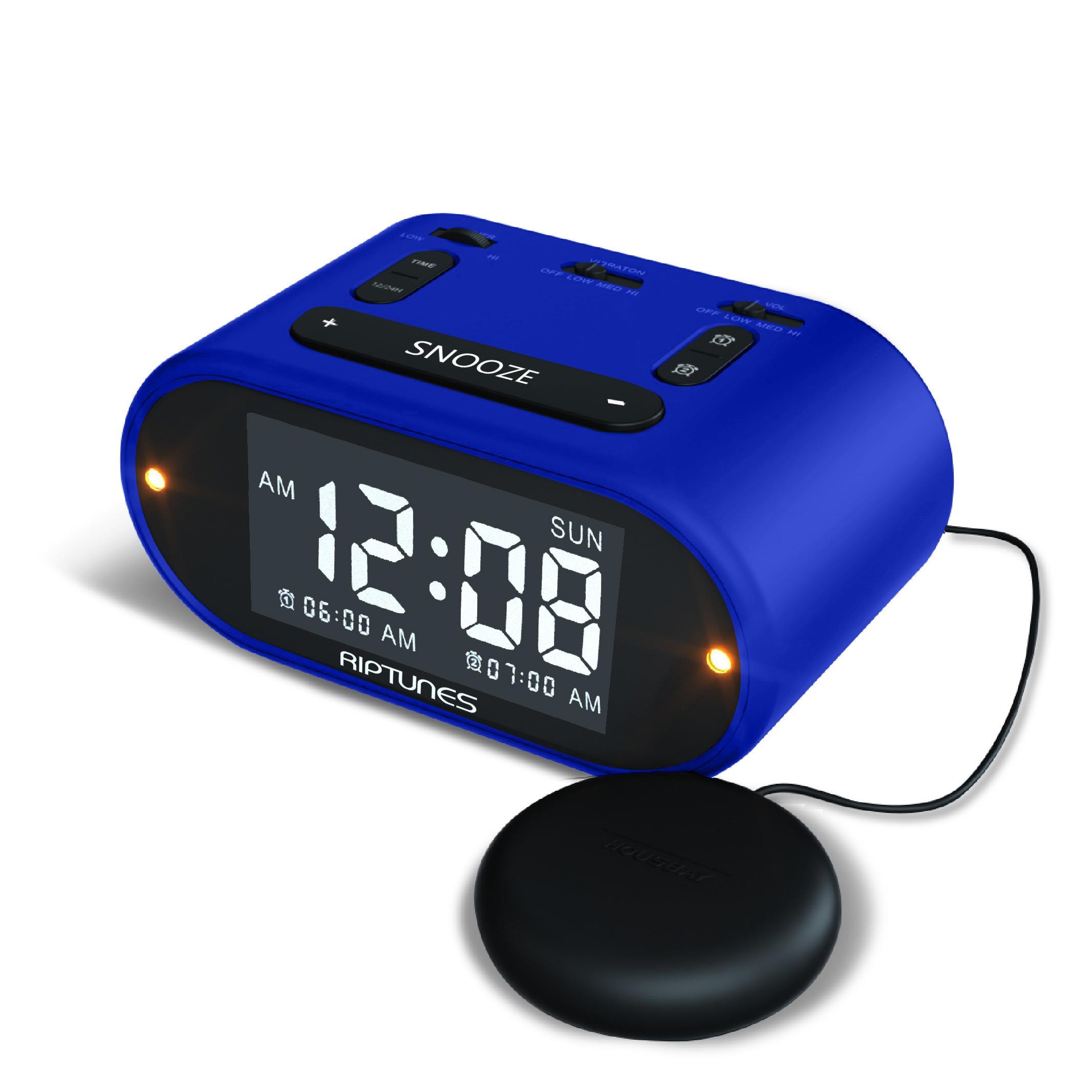 Riptunes W-WAV110B-697 Digital Oval Tabletop Shaker with Alarm