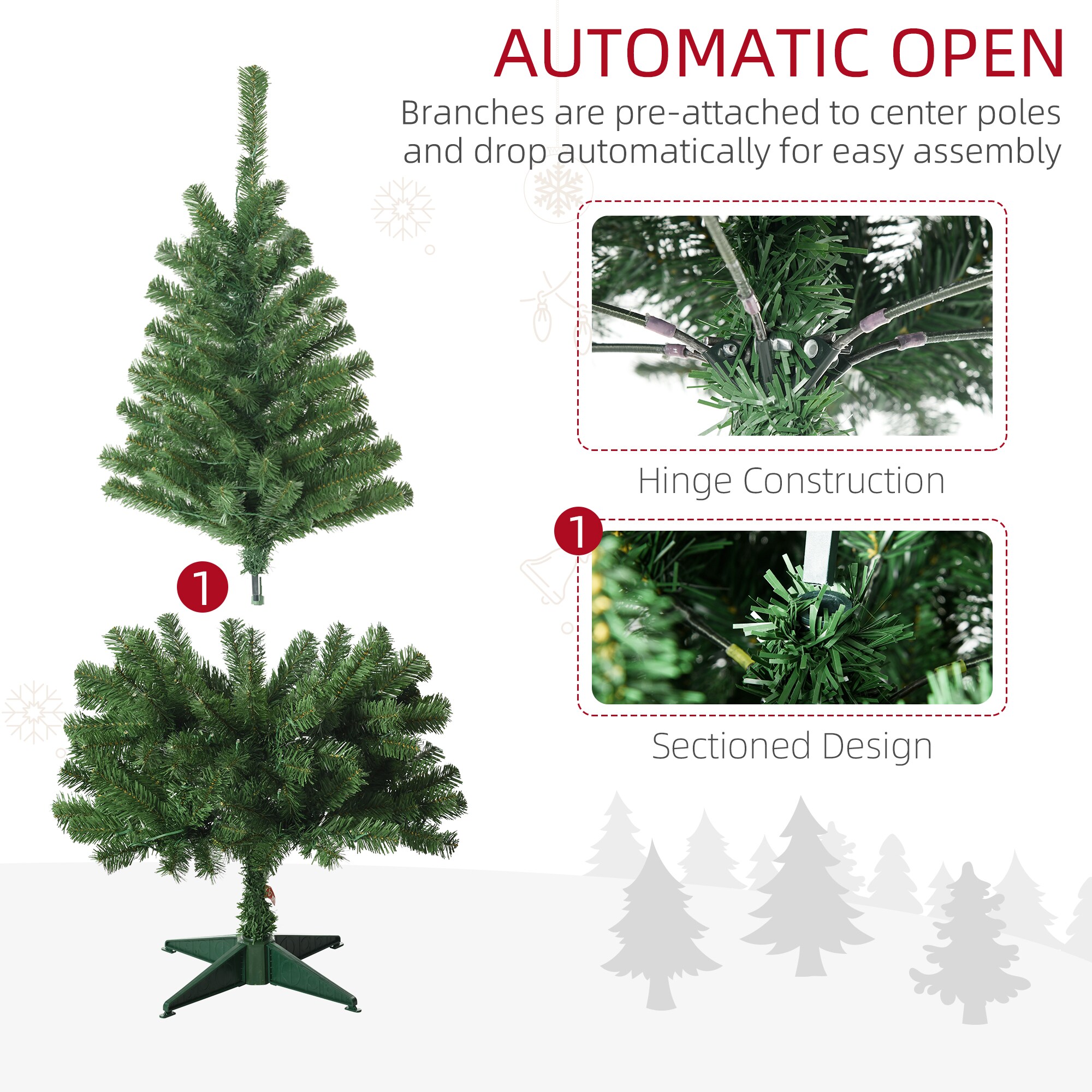 AAZJ NBC-CM70567 Artificial-Christmas-Trees - View #8