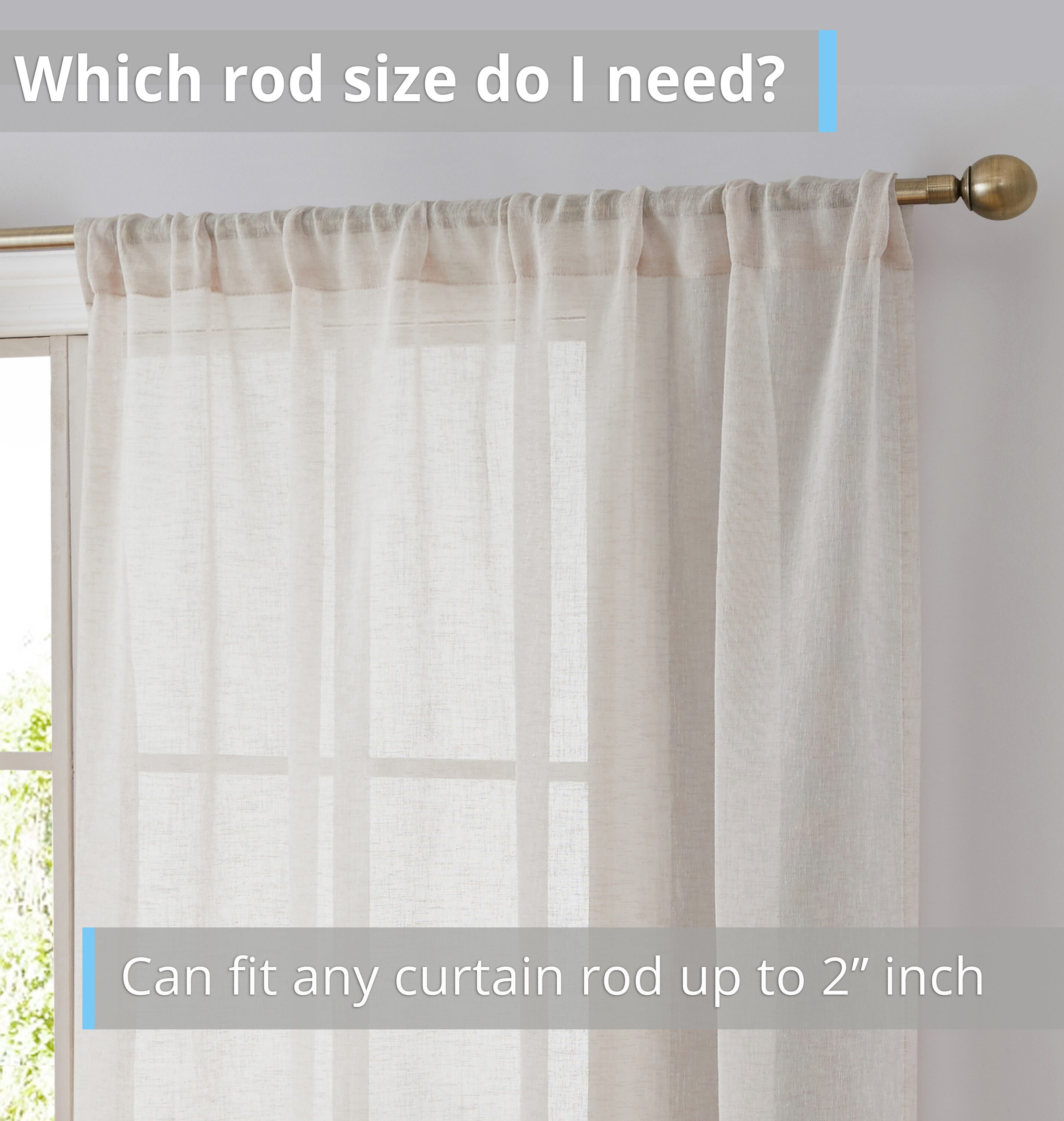 Totally Home Decor PEN-LNRP-BEIG96 curtains - View #3