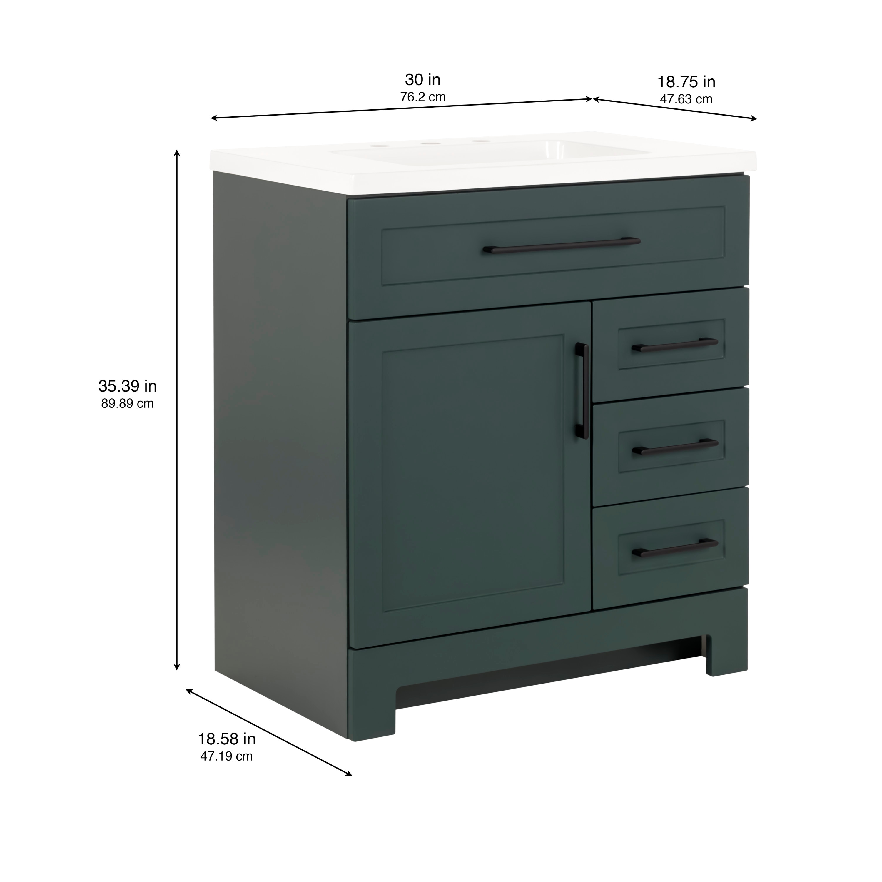 Style Selections CU30P2-VG Bath-Vanity-Combo - View #4