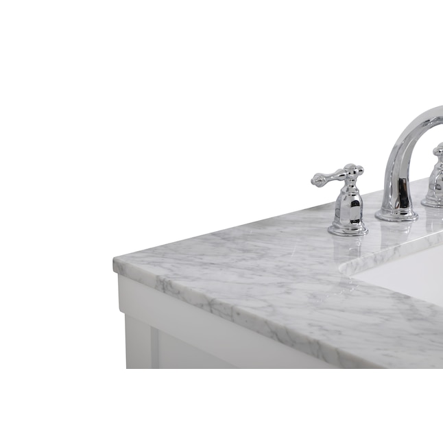 Elegant Decor Home Furnishing 30-in White Farmhouse Single Sink ...