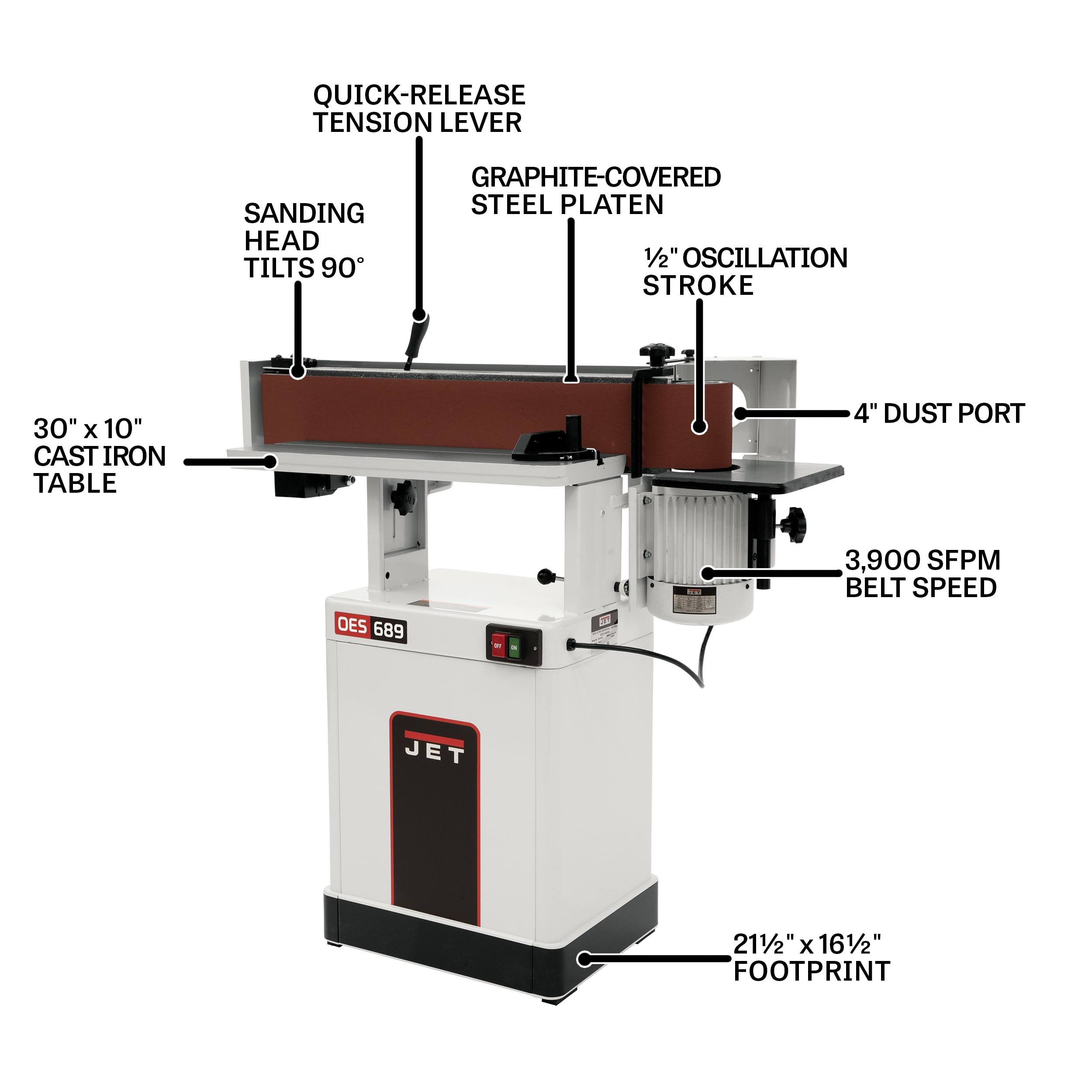JET JT9-708447 Benchtop-Sanders - View #5
