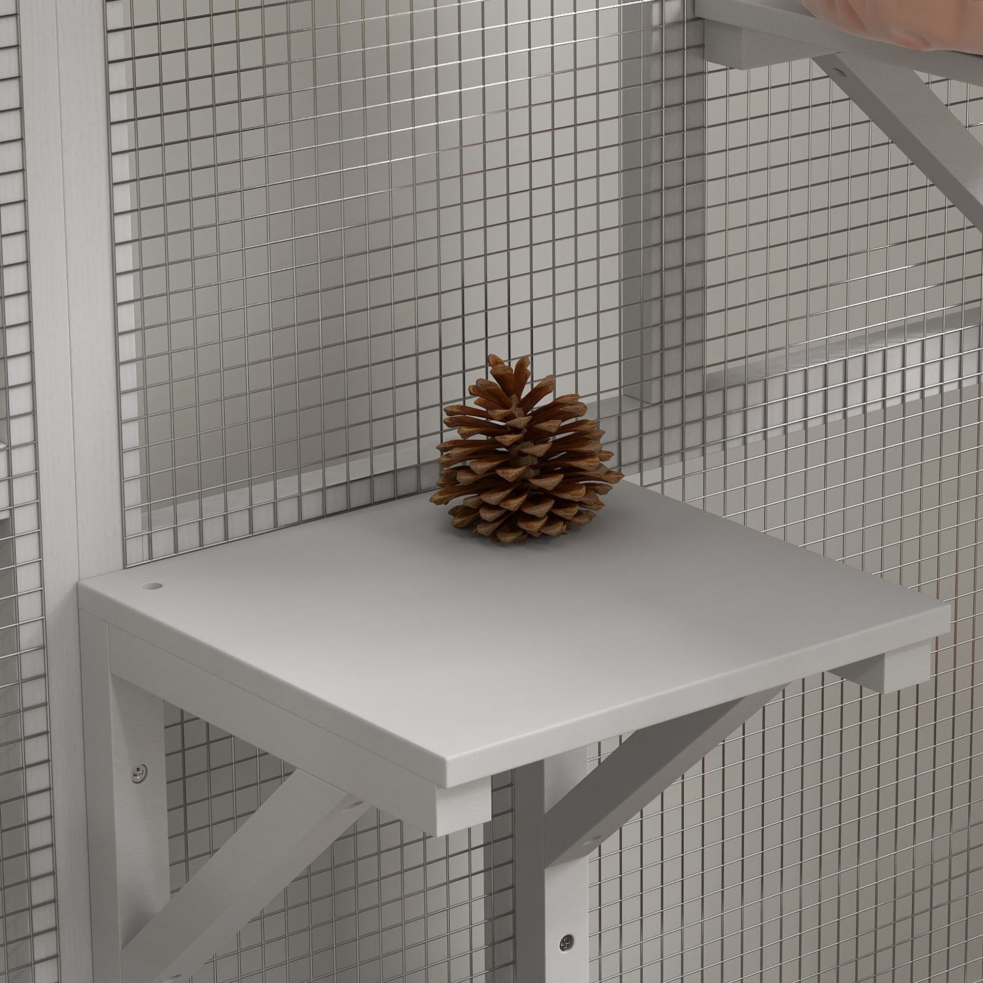 PawHut D32-025V00WT Dog-Houses - Thumbnail View #5