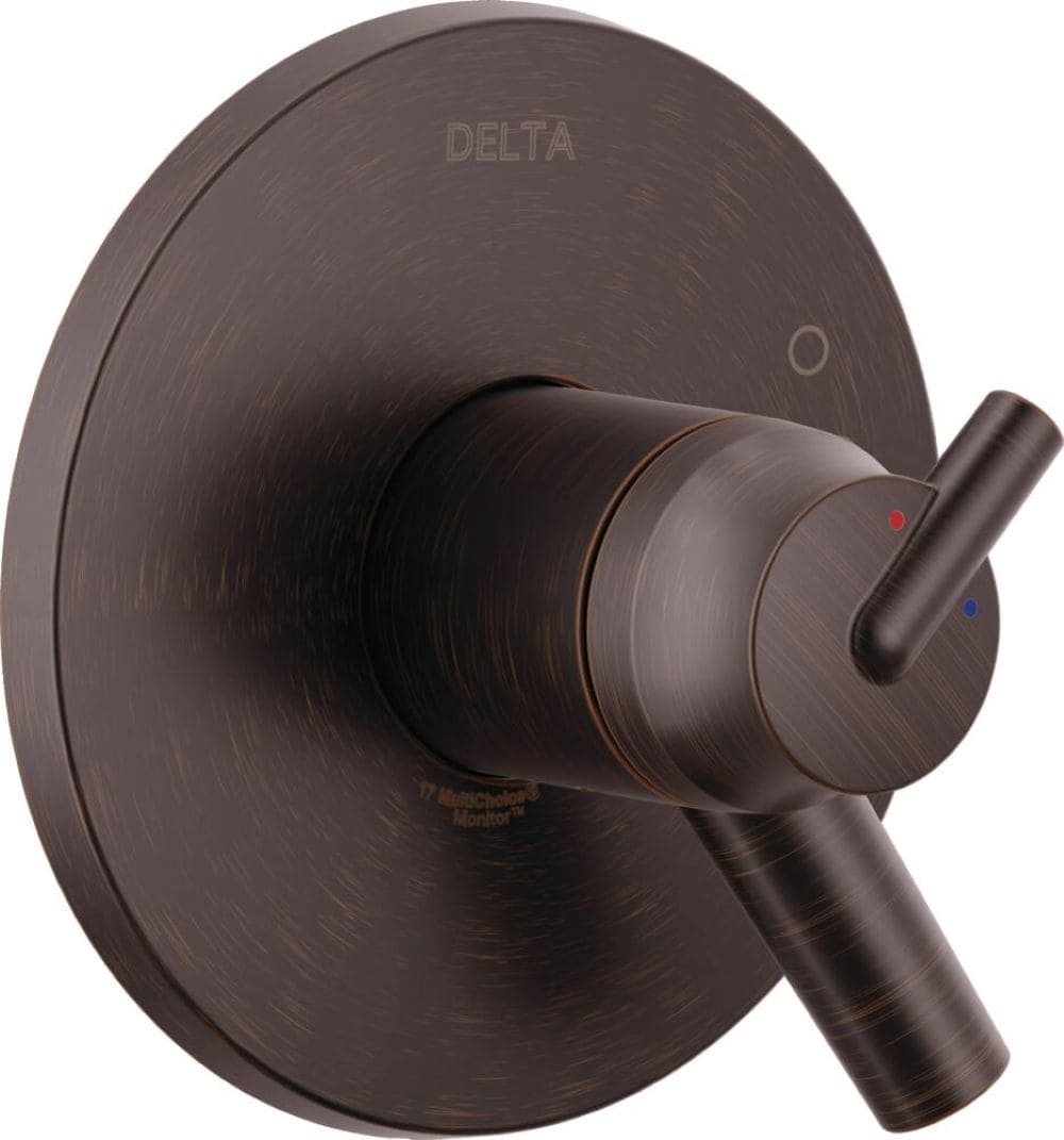 Delta T17T059-RB Trinsic Venetian Bronze 3.75-in Universal Bathtub/Shower Trim ring 0.5-in -ID
