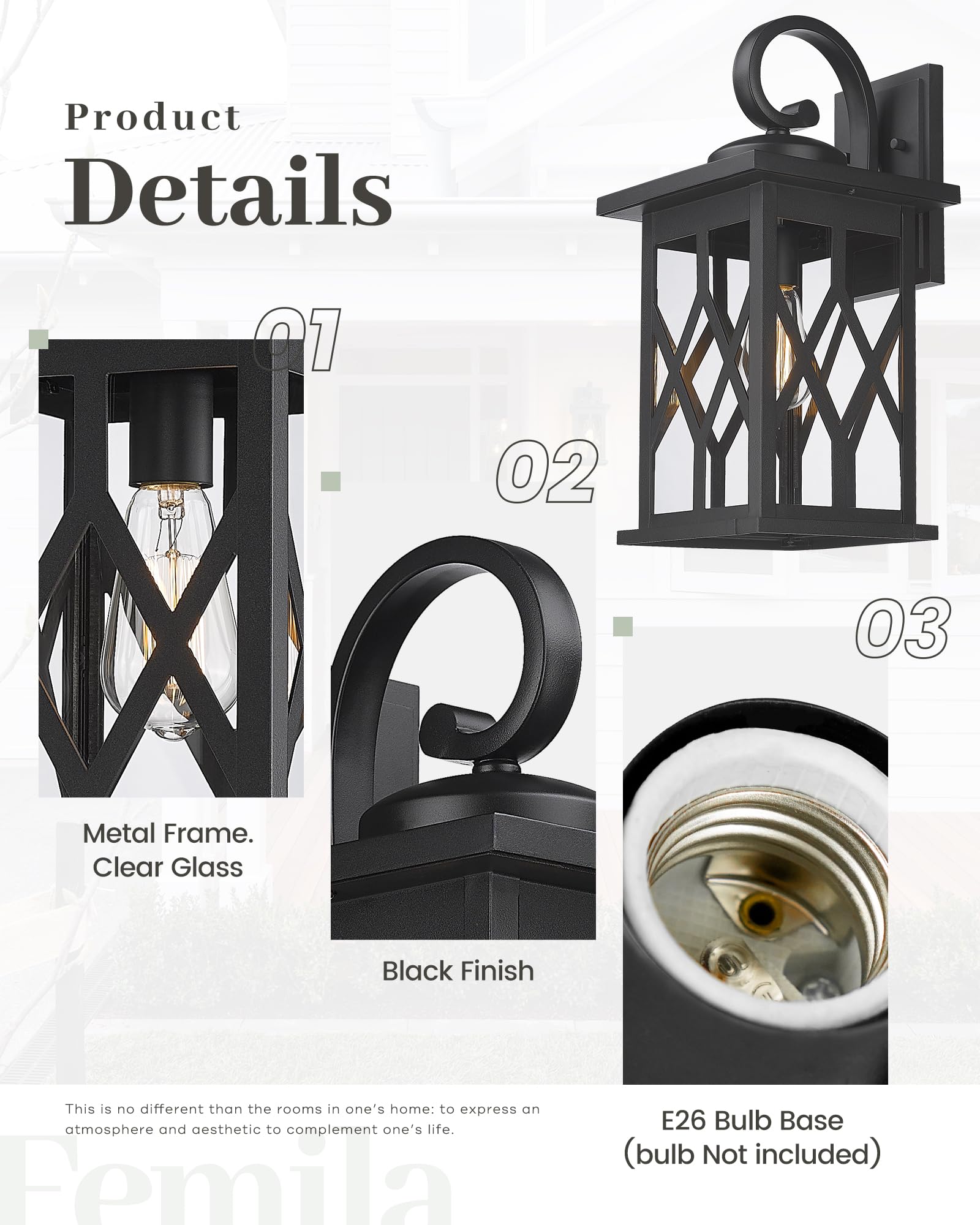 LTMATE LS4FD66B-L BK Outdoor-Wall-Lighting - View #3