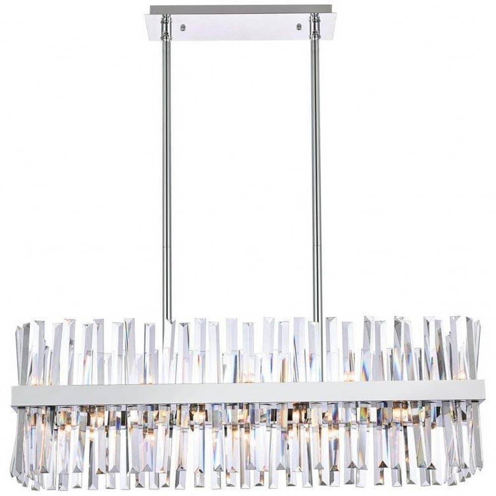 Elegant Lighting Serephina 20 - Light -Modern Chrome / Crystal / Iron Chandelier