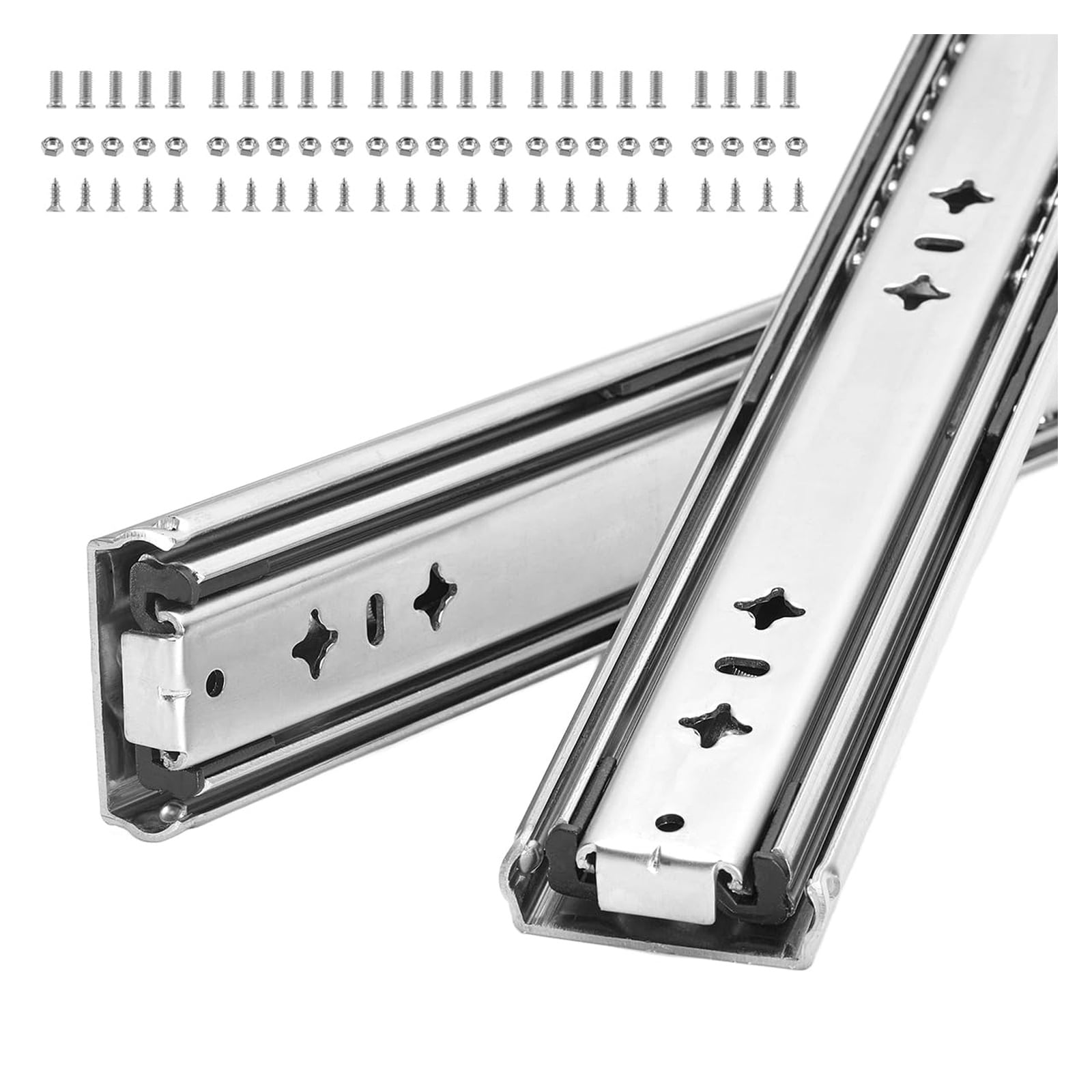 Phyfalip Heavy Duty 12 Inch Drawer Slides Pair 100 lb Load Capacity ...