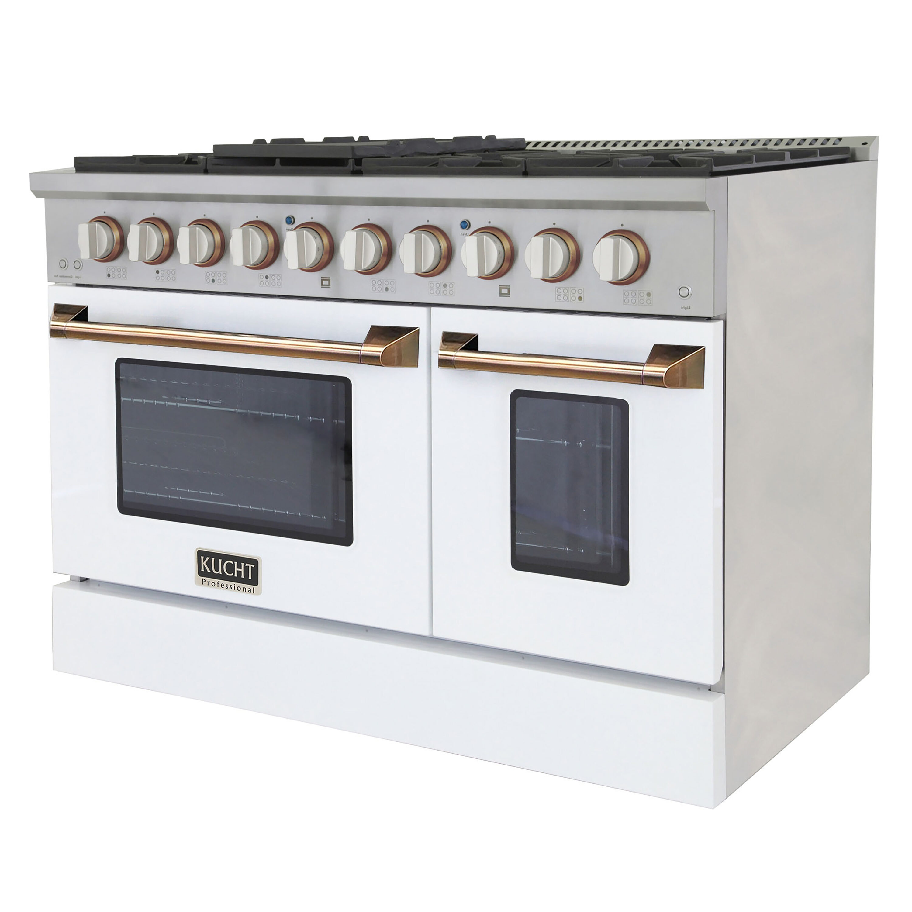 Kucht KNG481-W-GOLD Double-Oven-Gas-Ranges - View #4