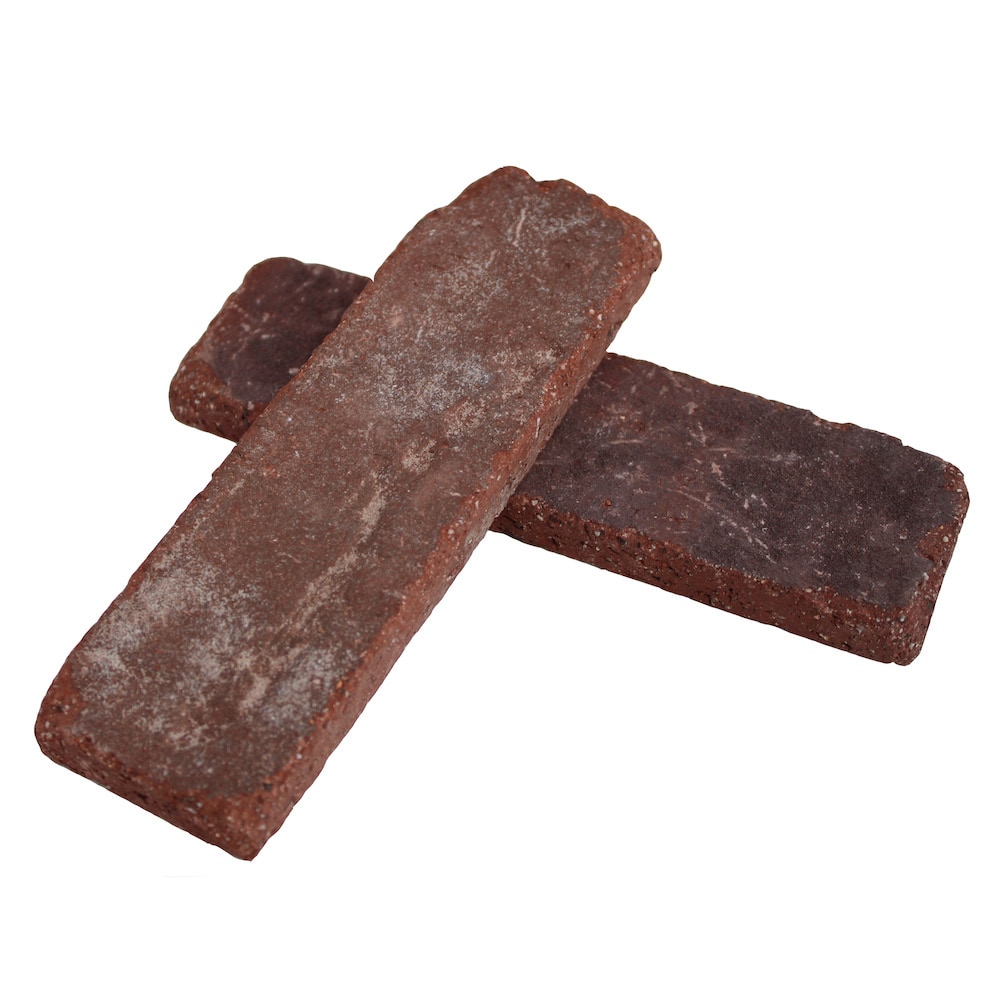 Old Mill Thin Brick Systems TB-270048CS Old Mill Brick 2.25-Inches x 7.625-Inches Rosewood Brick Veneer Individual piece 7.3 Square feet