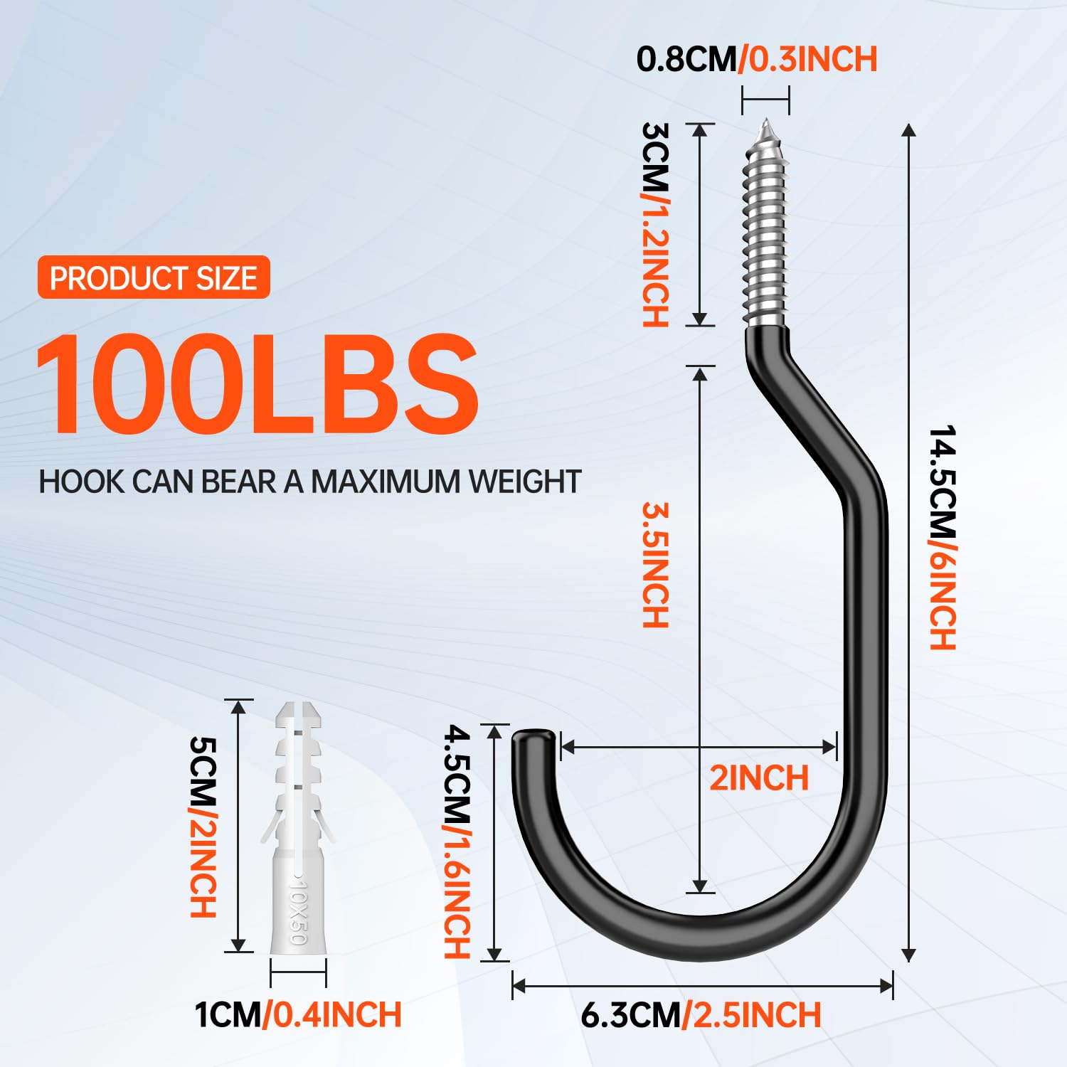 Etokfoks EFT1003C060 Garage-Storage-Hooks - View #2
