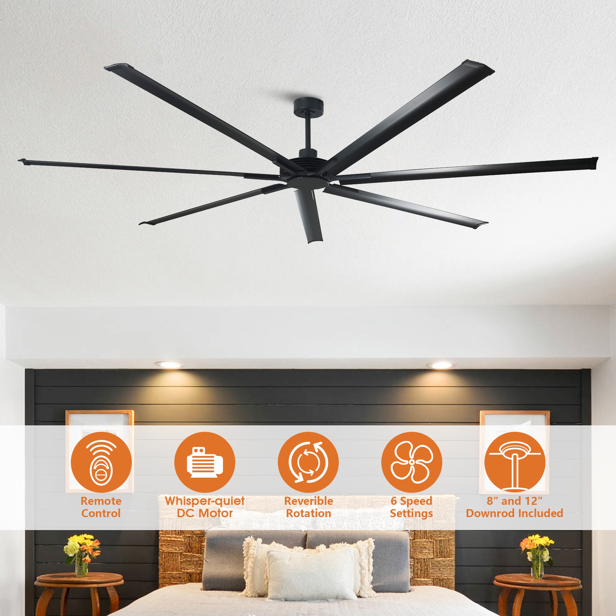 Parrot Uncle F8311BK110V Ceiling-Fans - View #3