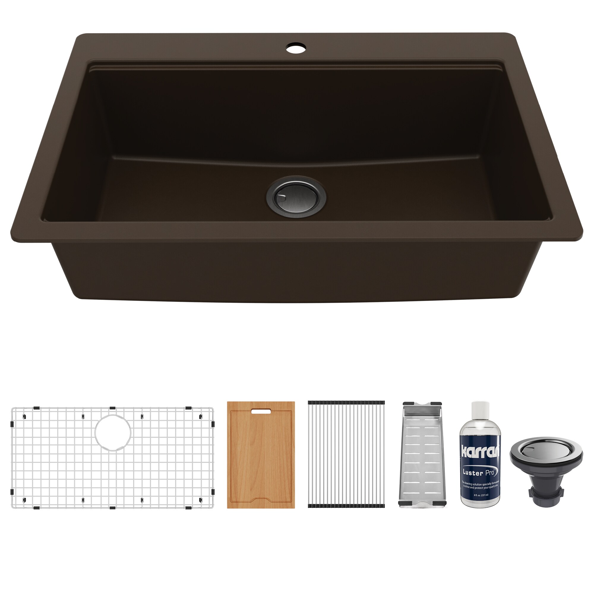Karran QTWS-875-BR Kitchen-Sinks - View #3