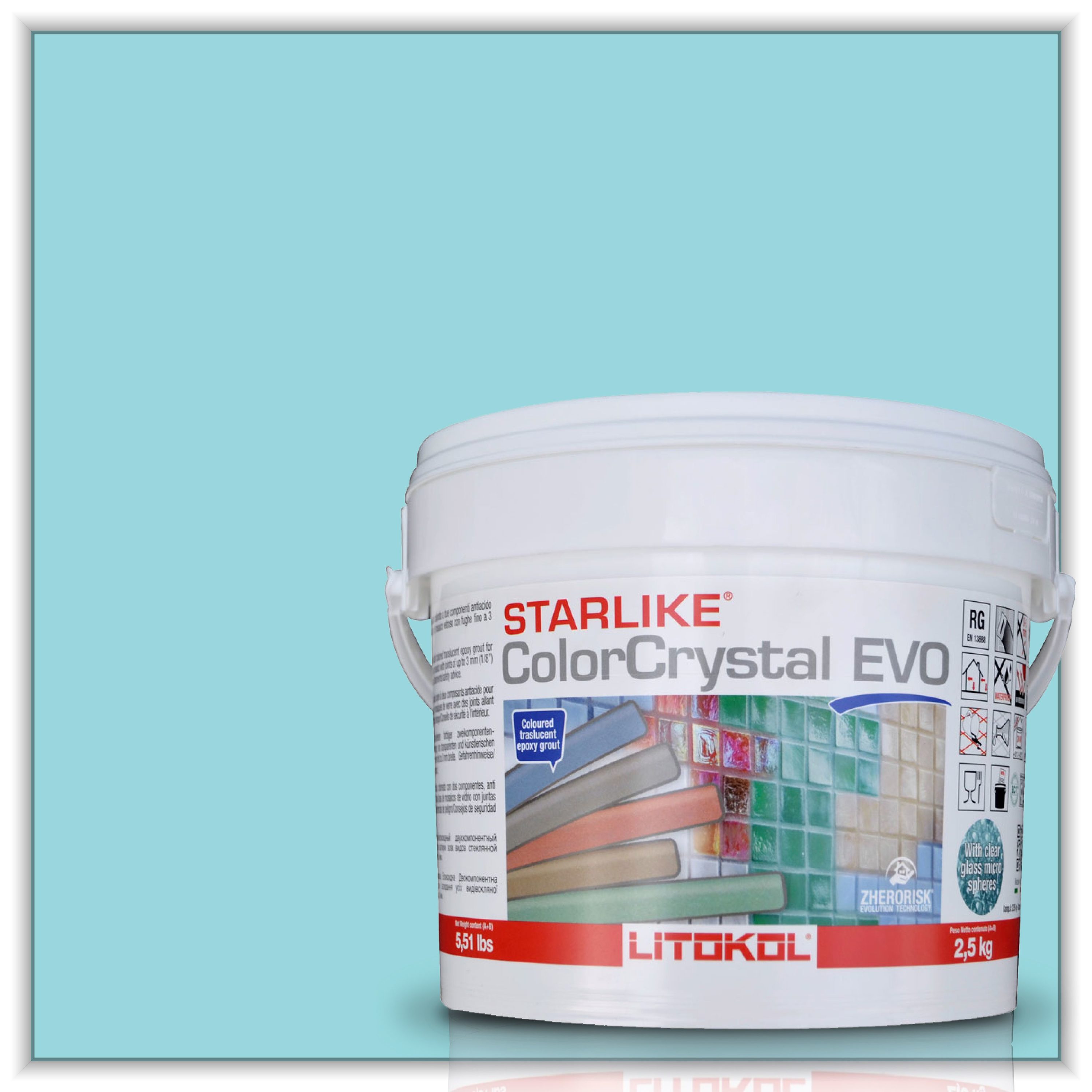 The Tile Doctor 810 2.5KG-5.5LB Starlike EVO Verde Capri 810 Glass Epoxy Grout (5.5-lb)