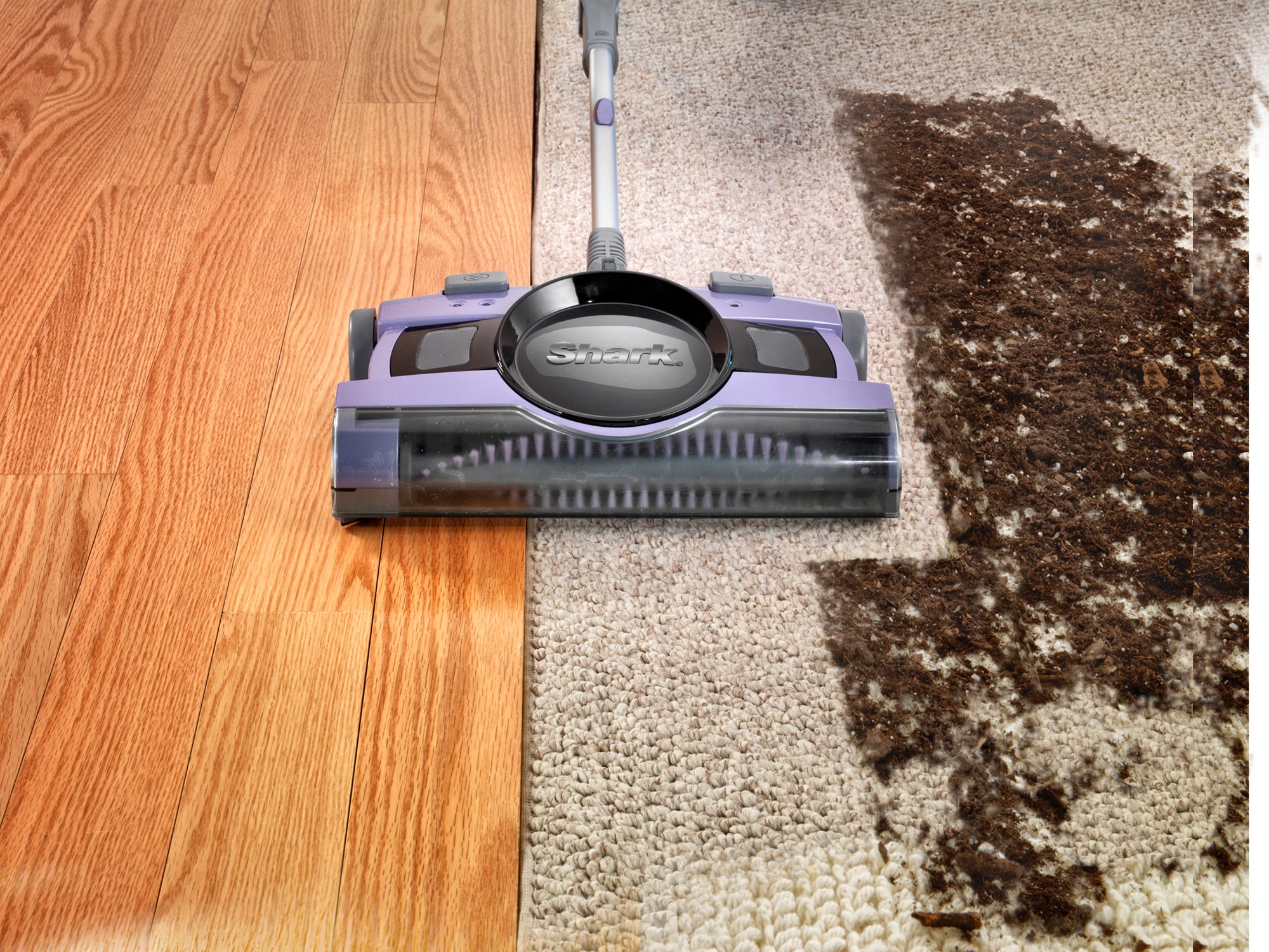  Shark 12inch Rechargeable Floor & Carpet Sweeper, V2945Z
