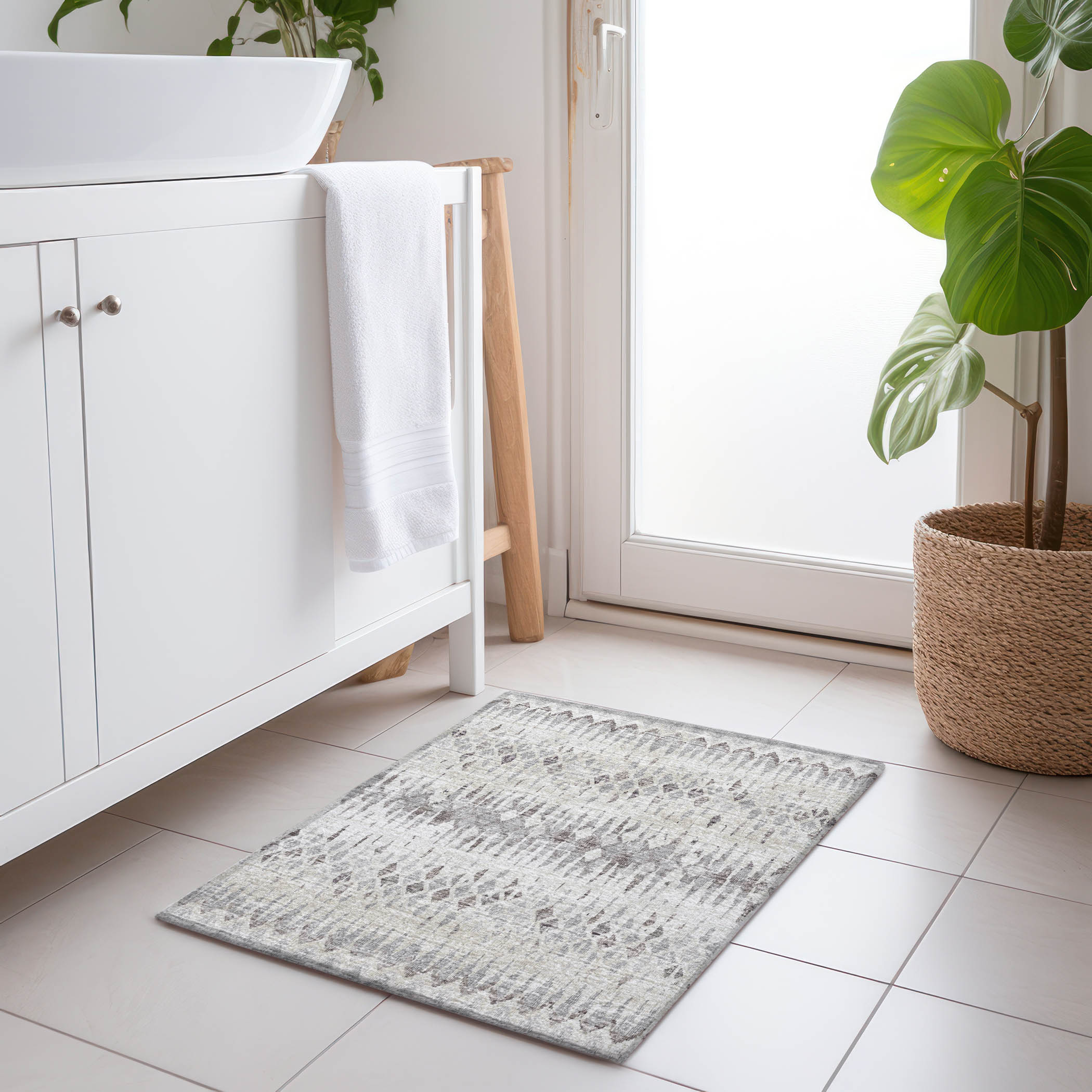 Addison Rugs AMF38BE20X30 Mayfield AMF38BE 2 x 3 (ft) Loomed Polyester Beige Rectangular Indoor Abstract Machine washable Area rug