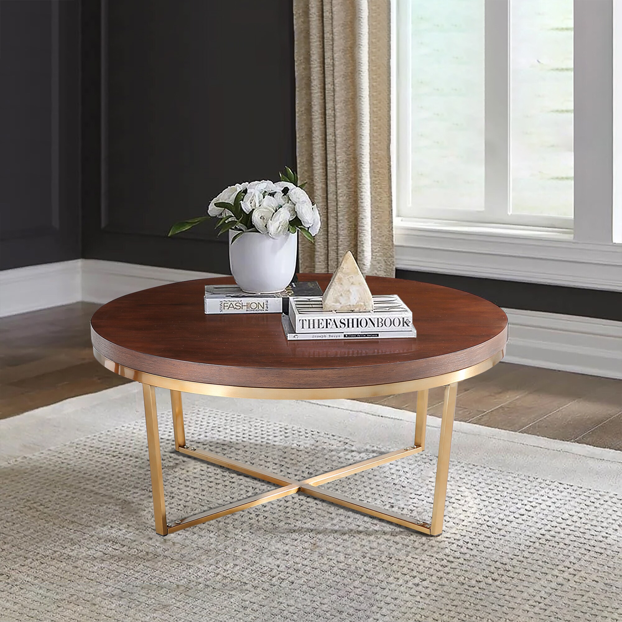 CASAINC WF-CT-954MBS Brown Wood Modern Coffee Table