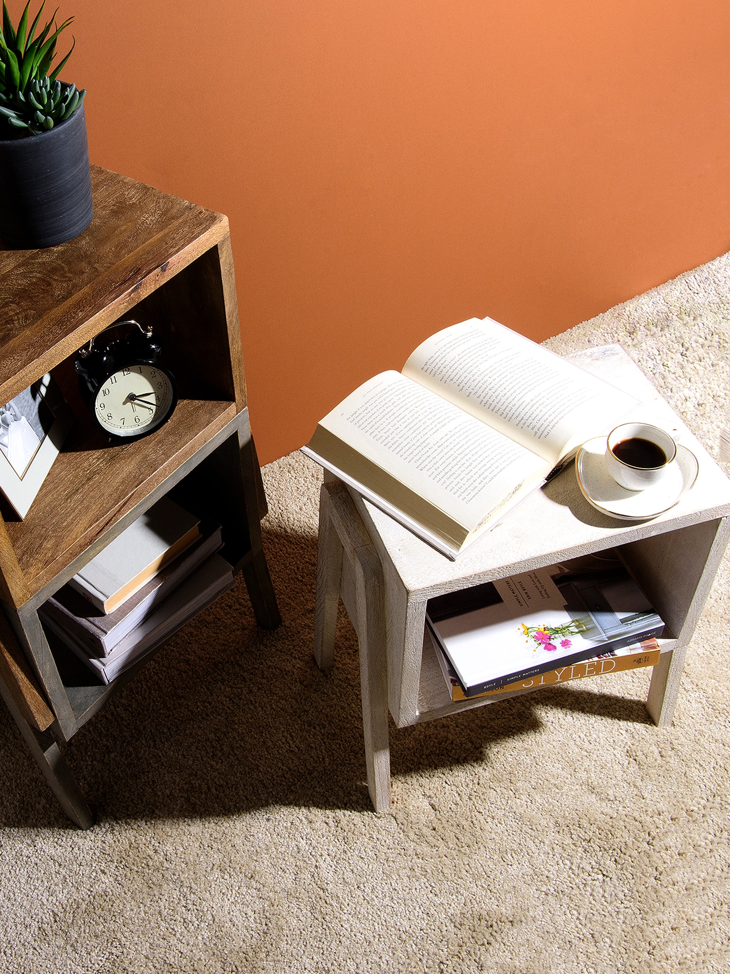 Best Home Fashion TABLE-RR15-WHITE End-Tables - View #4