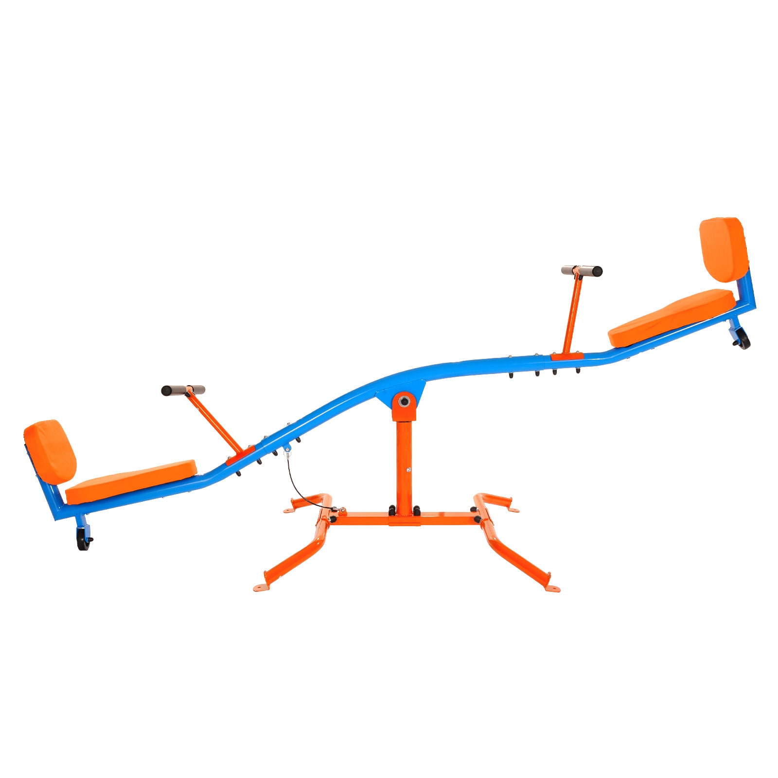 VEVOR Kids Seesaw 300 lbs Load Capacity Sit and Spin Teeter Totter with Easy-Grip Handles Kids Outdoor Playground Equipment Outside Toys Swiveling 360 Degrees Rotating for Children Aged 3+