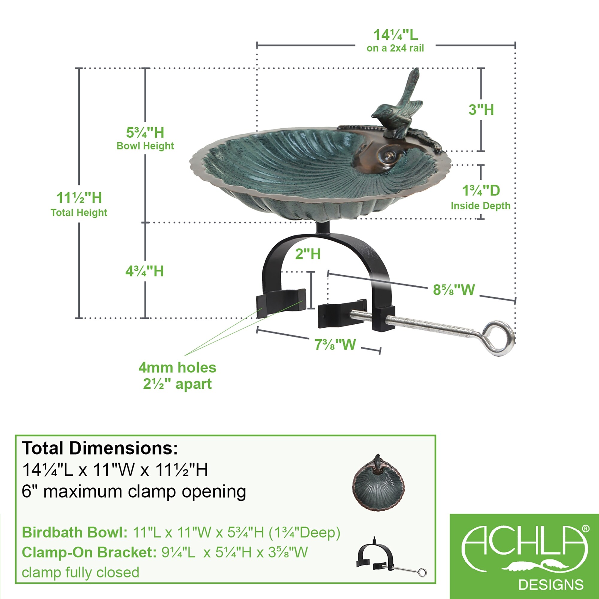 ACHLA Designs 201-1013B birdbaths - View #2