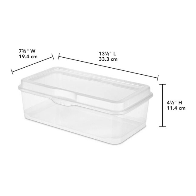 Sterilite 60-Pack Medium Clear Heavy Duty Tote with Latching Lid in the ...