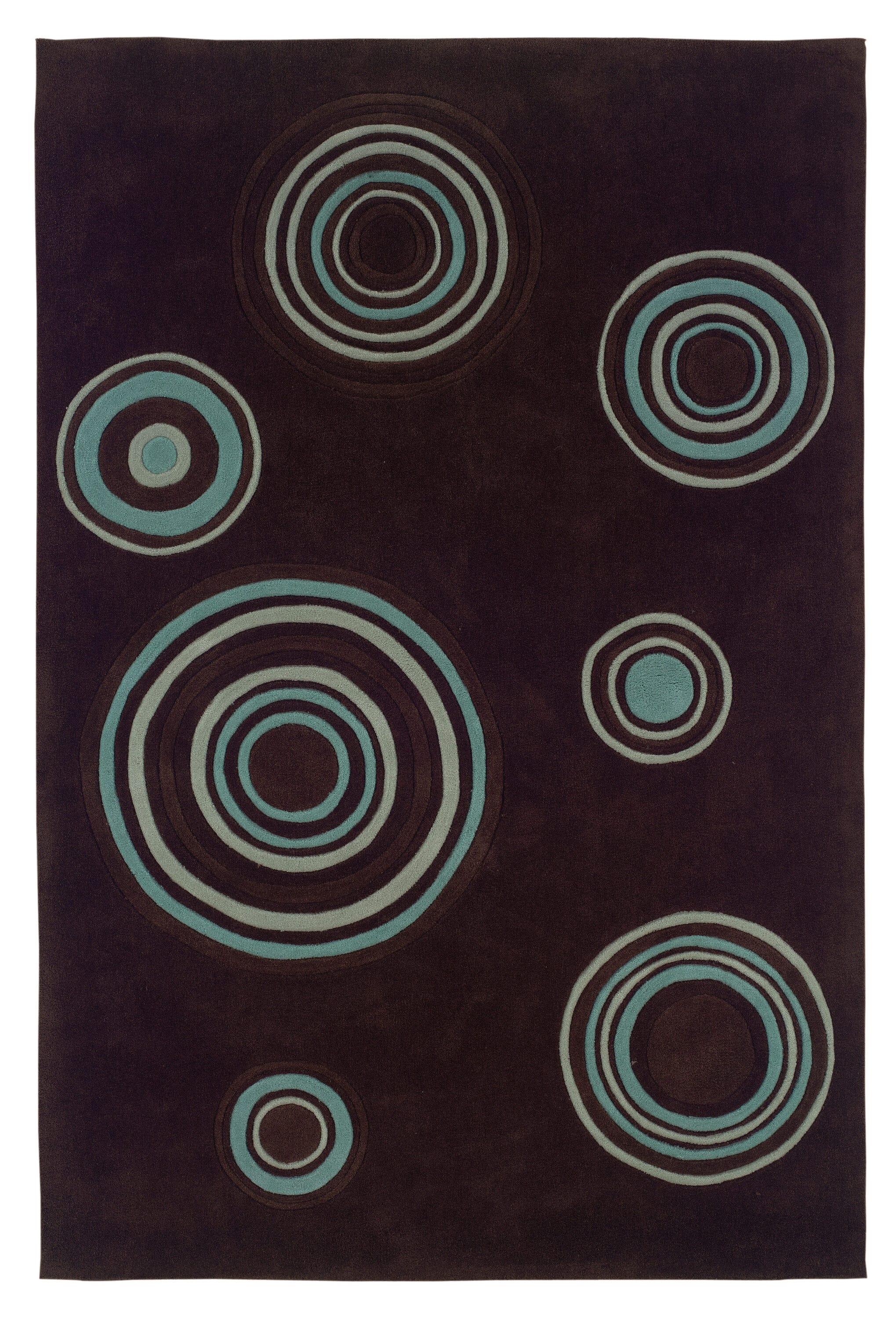 Linon RUG-TARD1081 Trio 8 X 10 (ft) Chocolate Indoor Geometric Area Rug