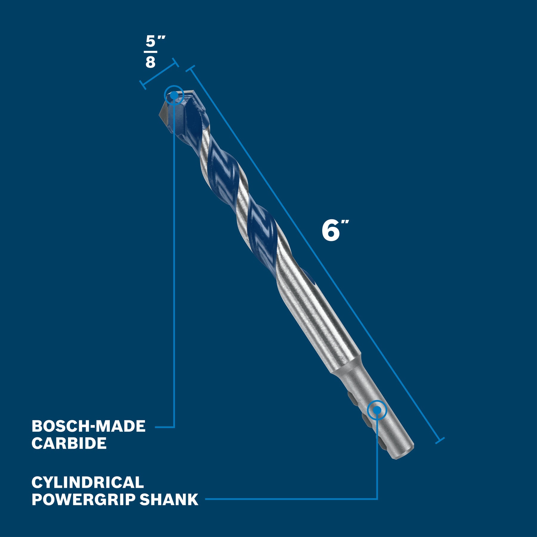 Bosch BXH14 Cement-Masonry-Drill-Bits - View #2