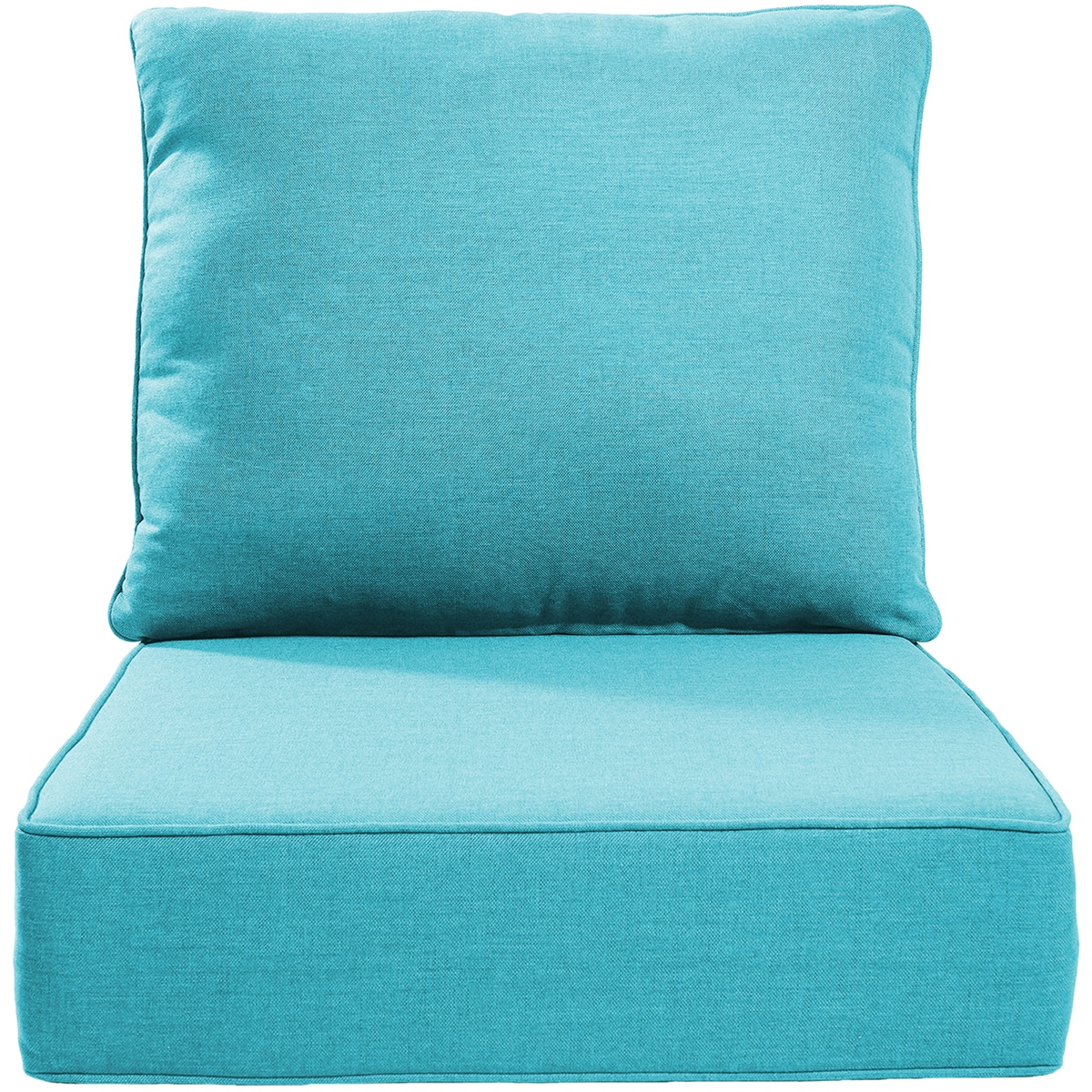 Rilyson FSZBDJH006-7 24-in x 24-in 2 -Piece Light Blue Deep seat patio chair cushion