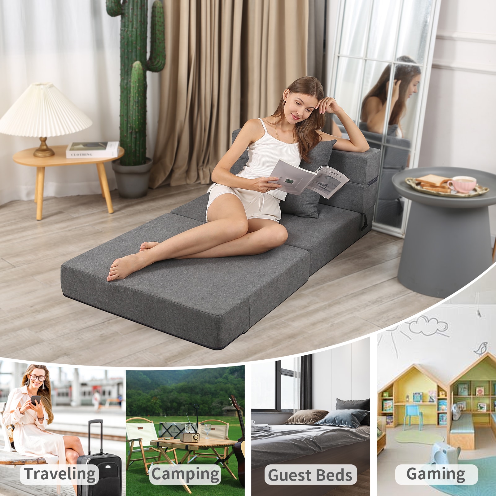 Modern Muse UP-ZDSF-DG-S futons - View #5