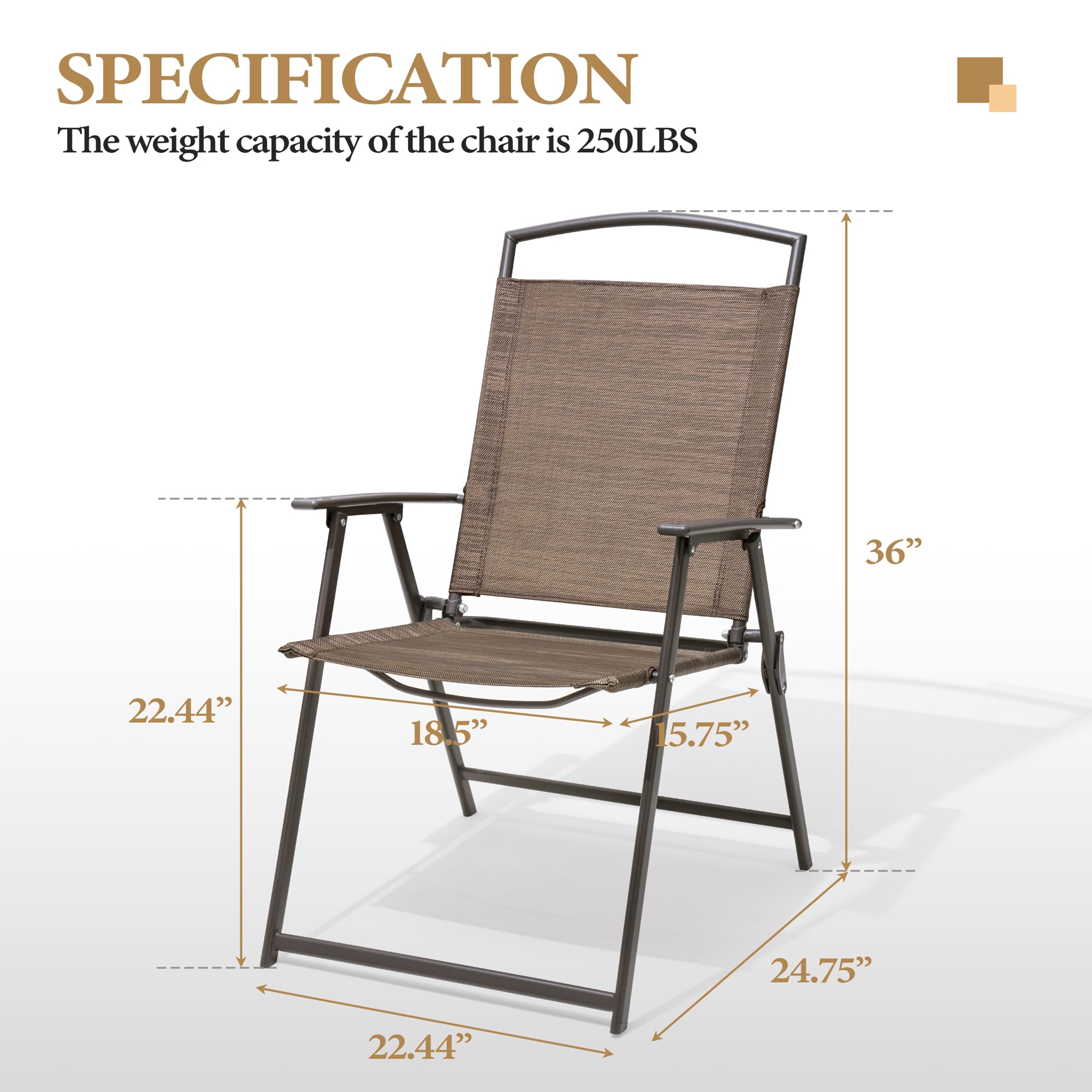 Crestlive Products CL-DC017BRN Patio-Chairs - View #3