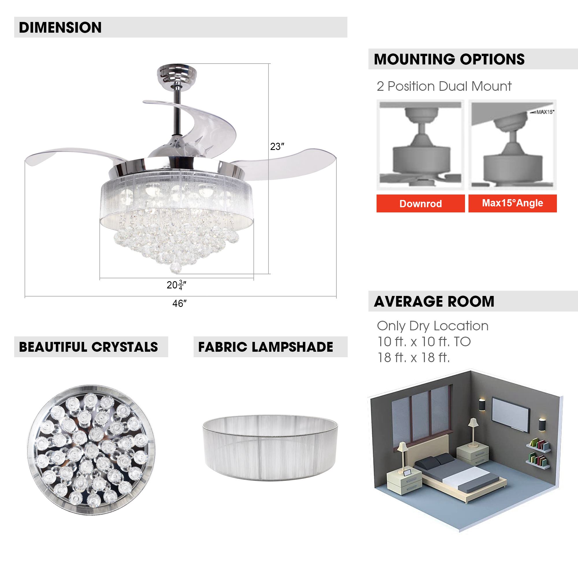 Parrot Uncle F4601110V Ceiling-Fans - View #8